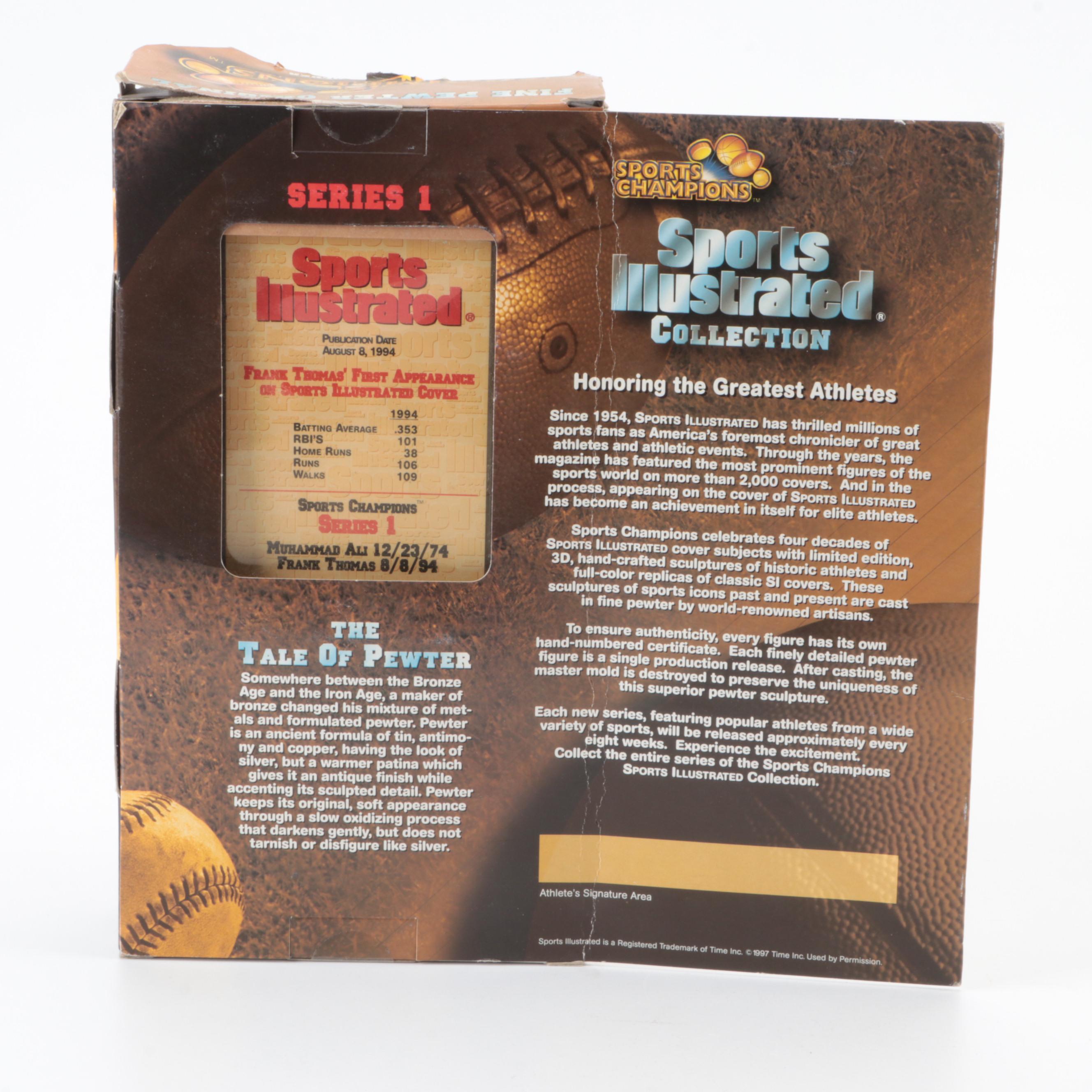 Muhammad Ali and Frank Thomas Sports Illustrated Collection Sealed Figures