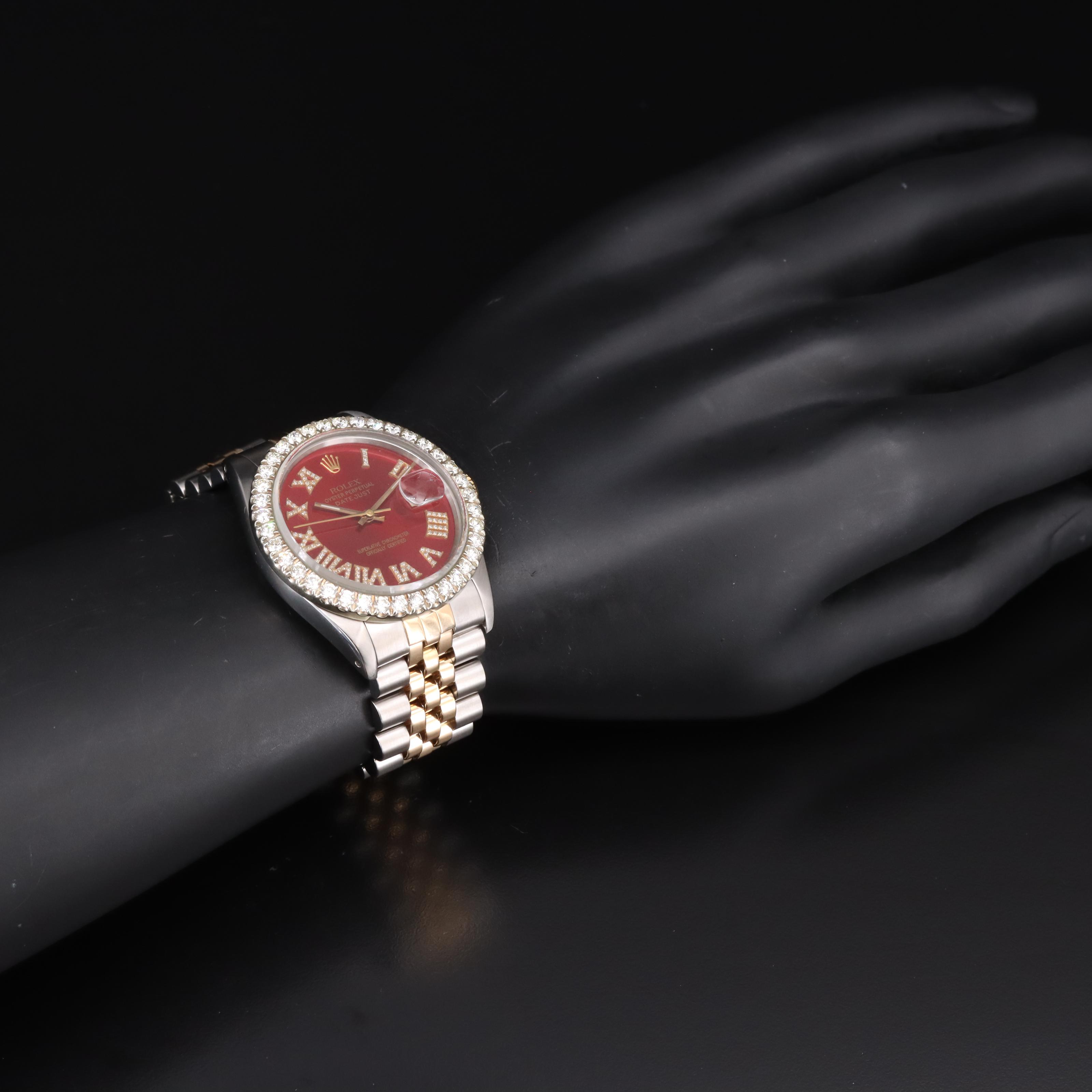 1986 Rolex Oyster Perpetual Datejust 2.70 CTW Diamond Watch