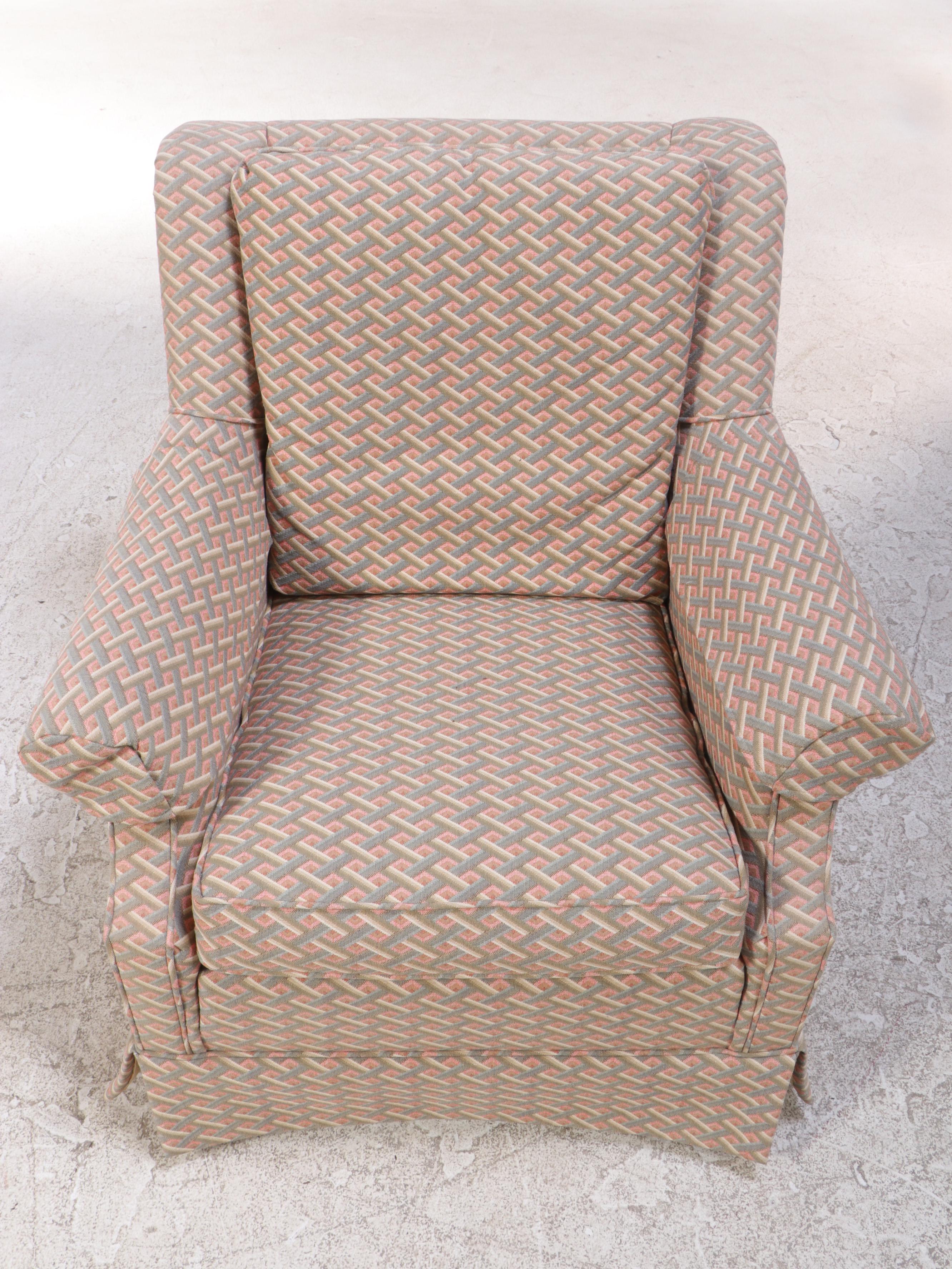 Baker Furniture Custom-Upholstered Easy Armchair