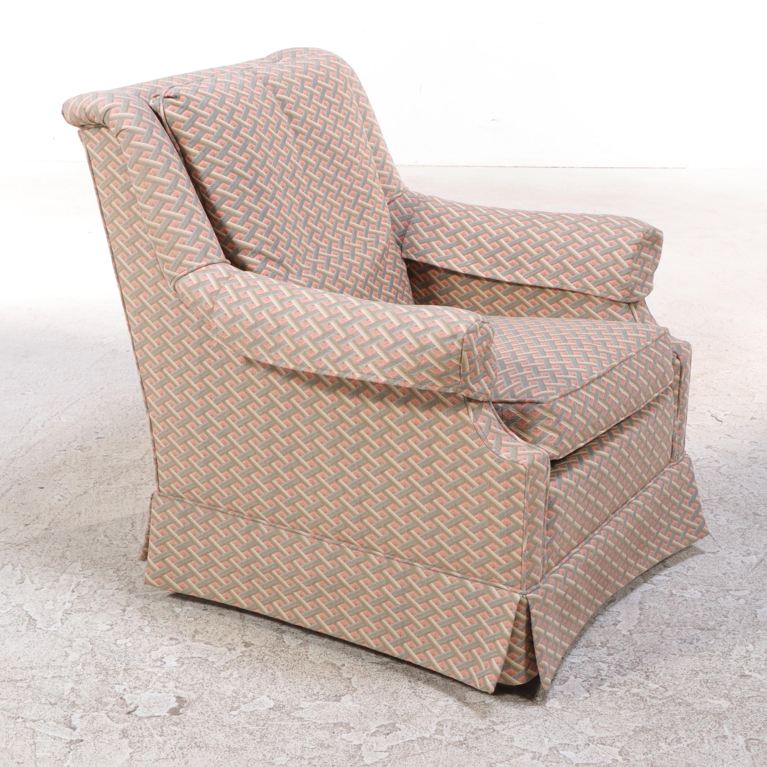 Baker Furniture Custom-Upholstered Easy Armchair