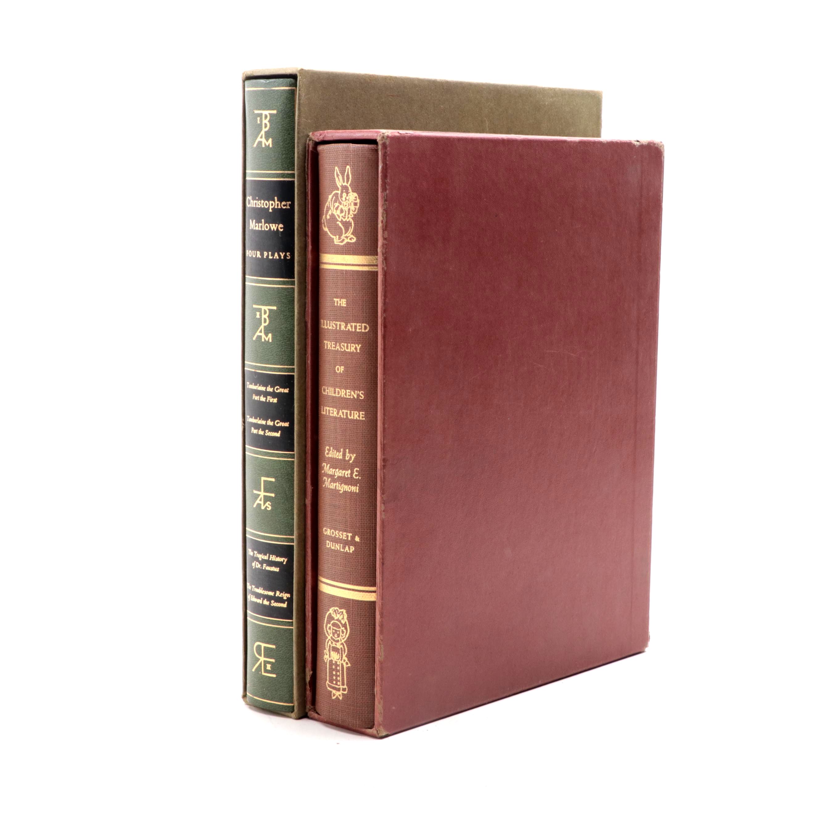 "The Illustrated Treasury of Children's Literature" with "Four Plays" by Marlowe