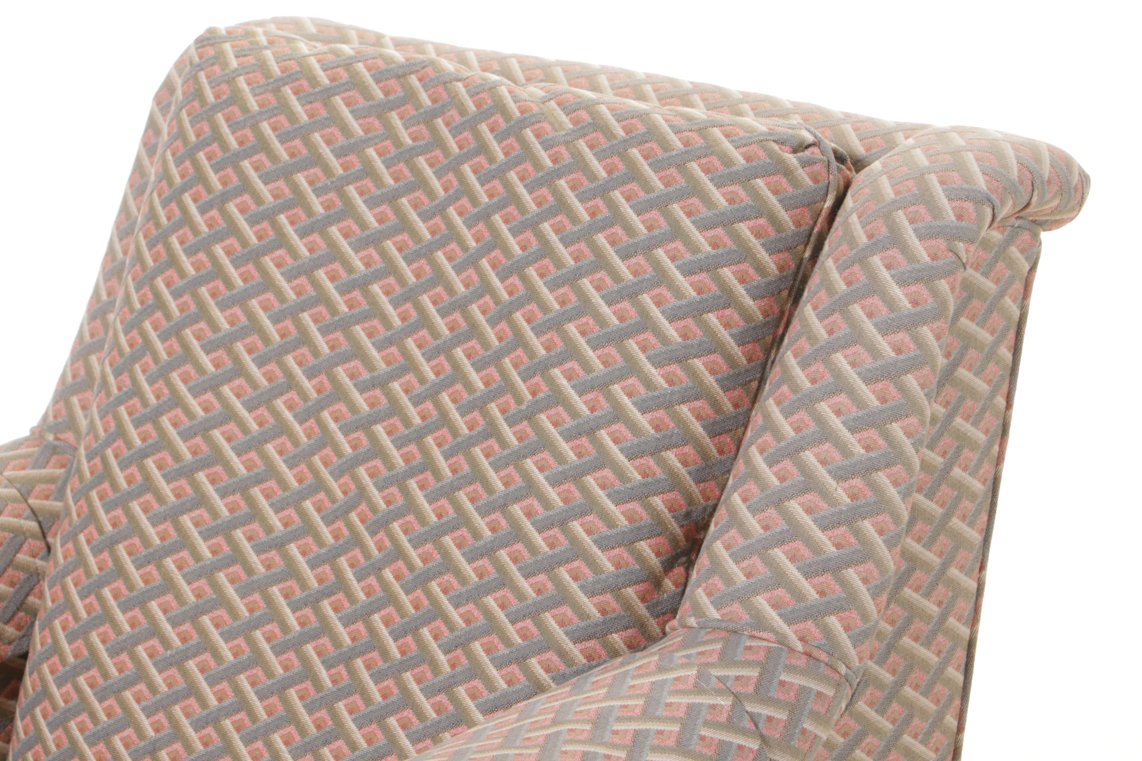 Baker Furniture Custom-Upholstered Easy Armchair