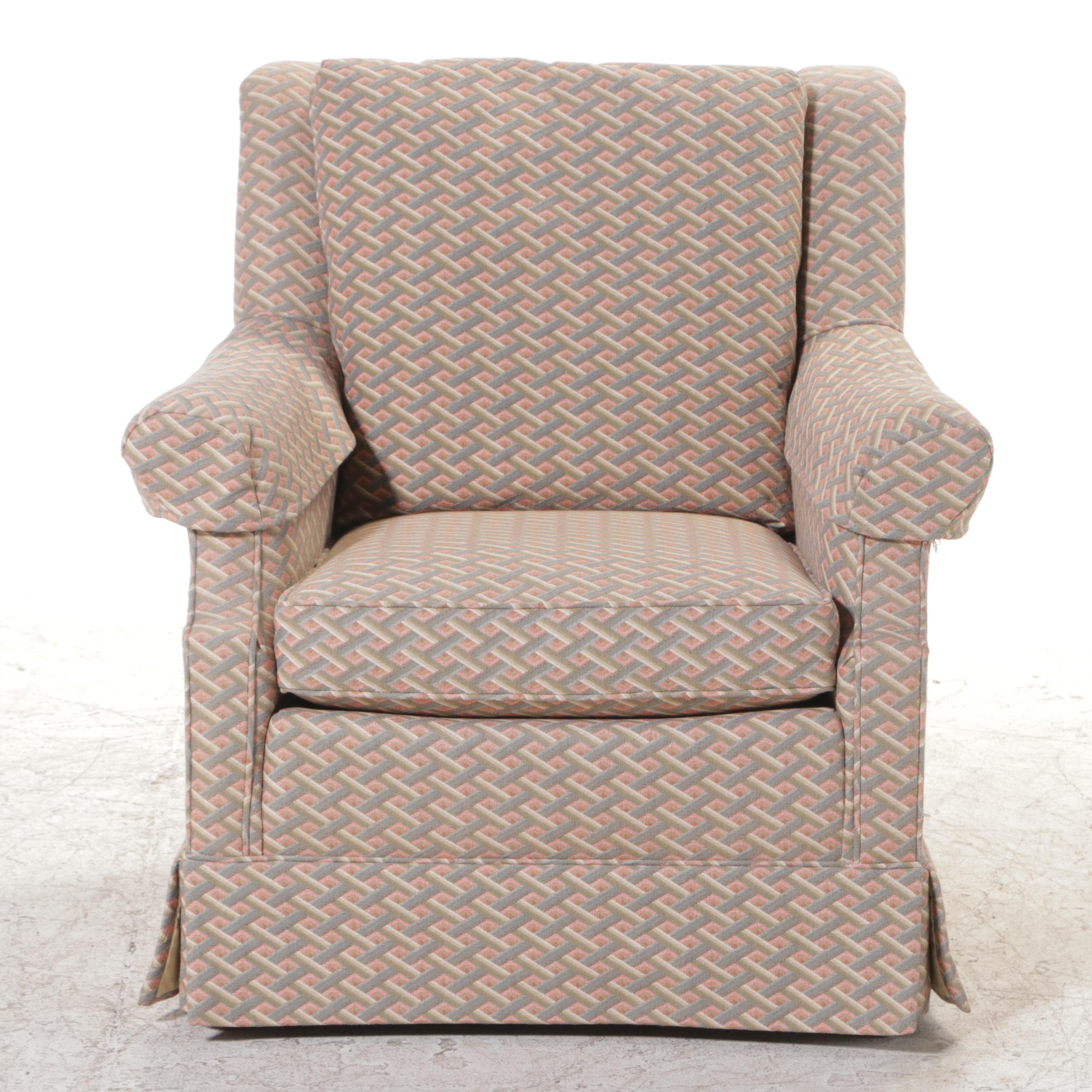 Baker Furniture Custom-Upholstered Easy Armchair