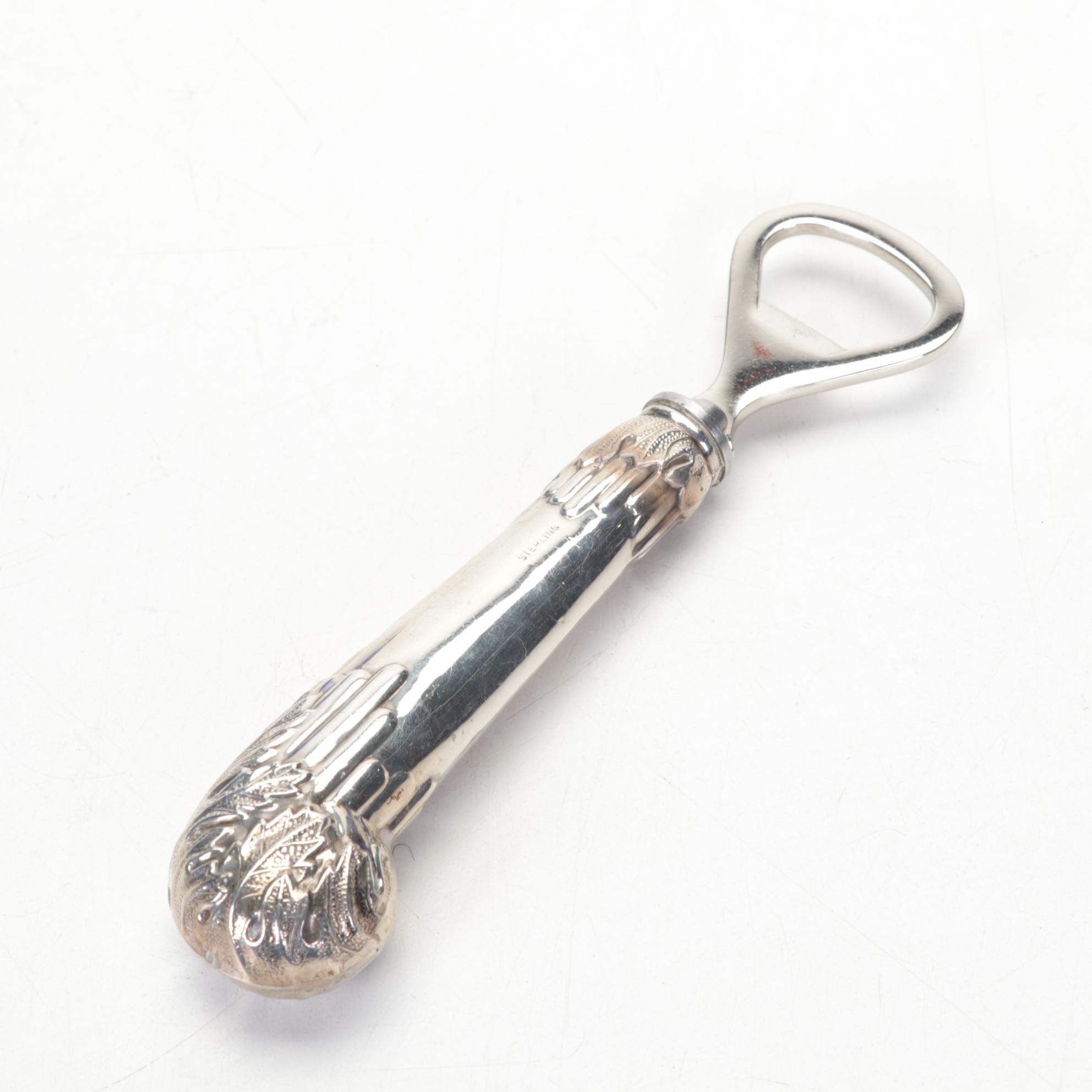 Webster Co. Sterling Rimmed Coasters with Other Tableware and Table Lighters