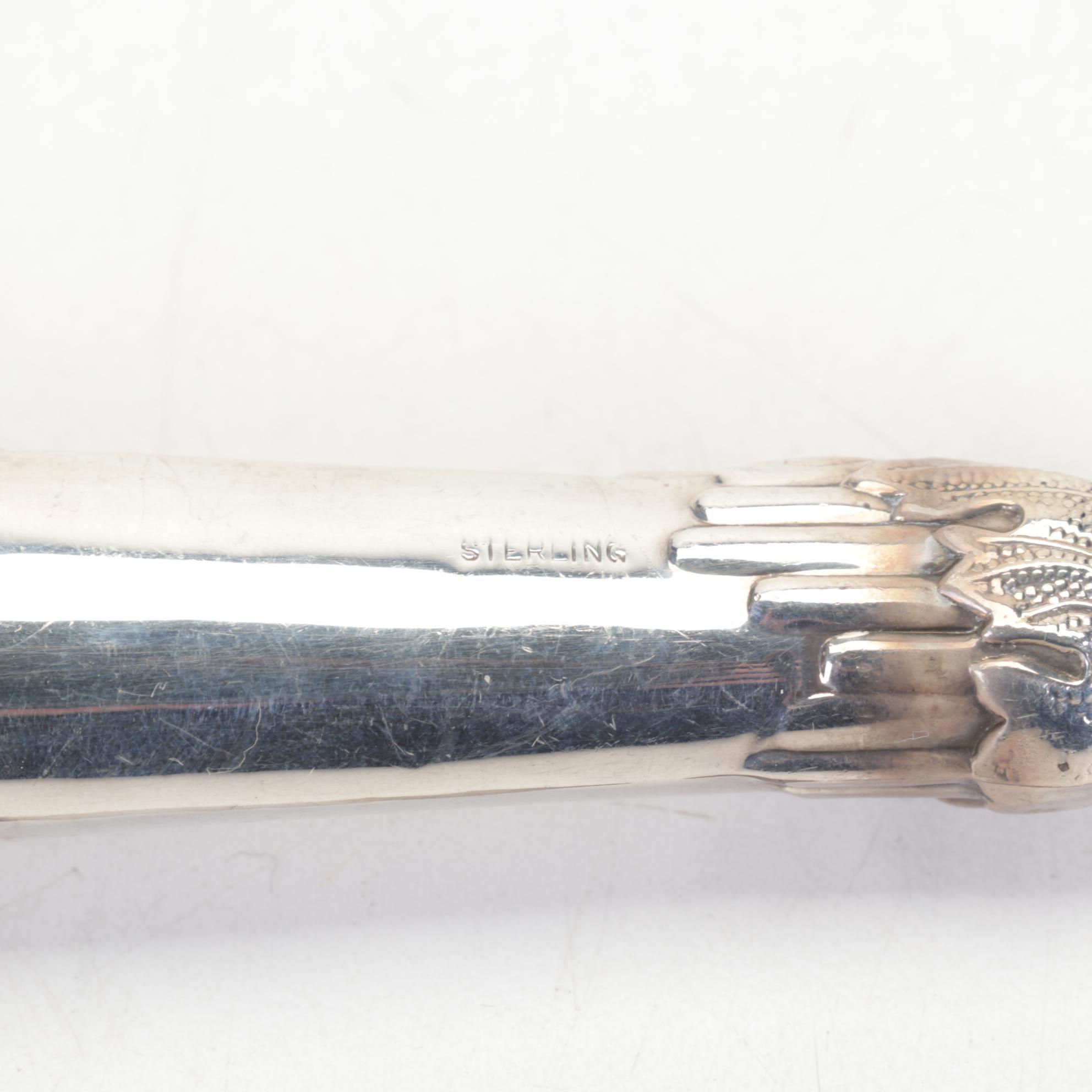 Webster Co. Sterling Rimmed Coasters with Other Tableware and Table Lighters