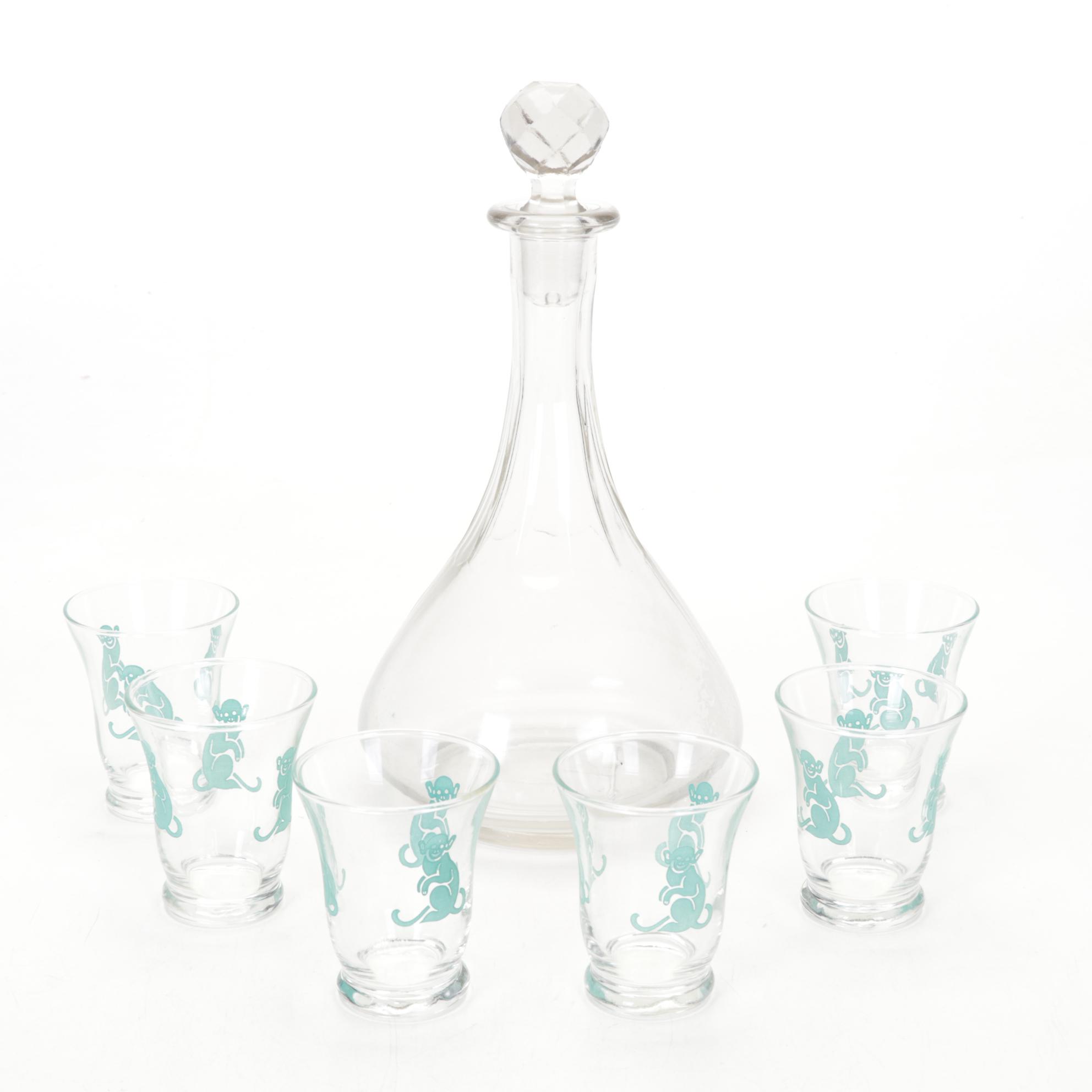 Webster Co. Sterling Rimmed Coasters with Other Tableware and Table Lighters