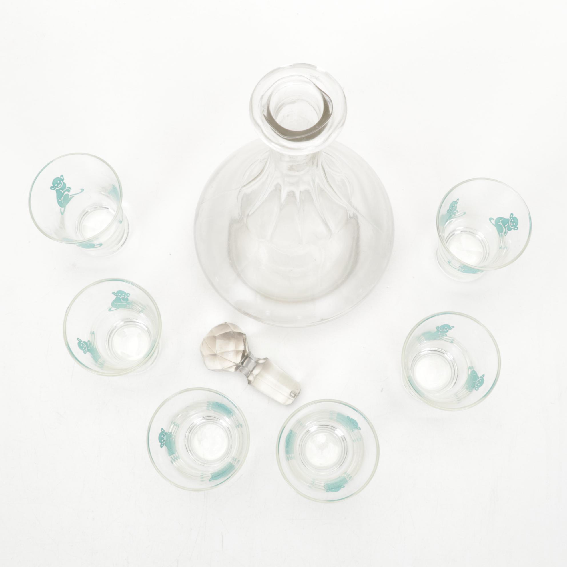 Webster Co. Sterling Rimmed Coasters with Other Tableware and Table Lighters