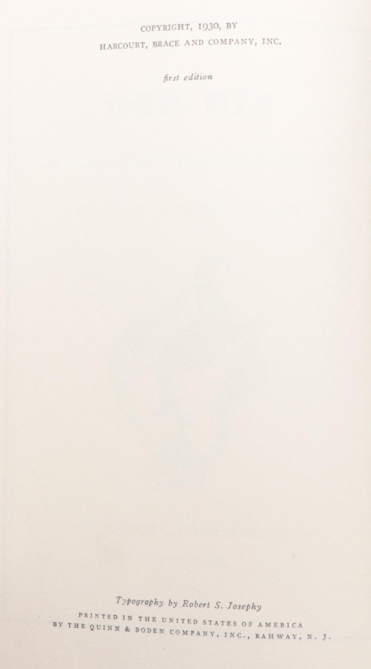 Lynd Ward Illustrated First Edition "Sir Bob" by Salvador de Madariaga and More