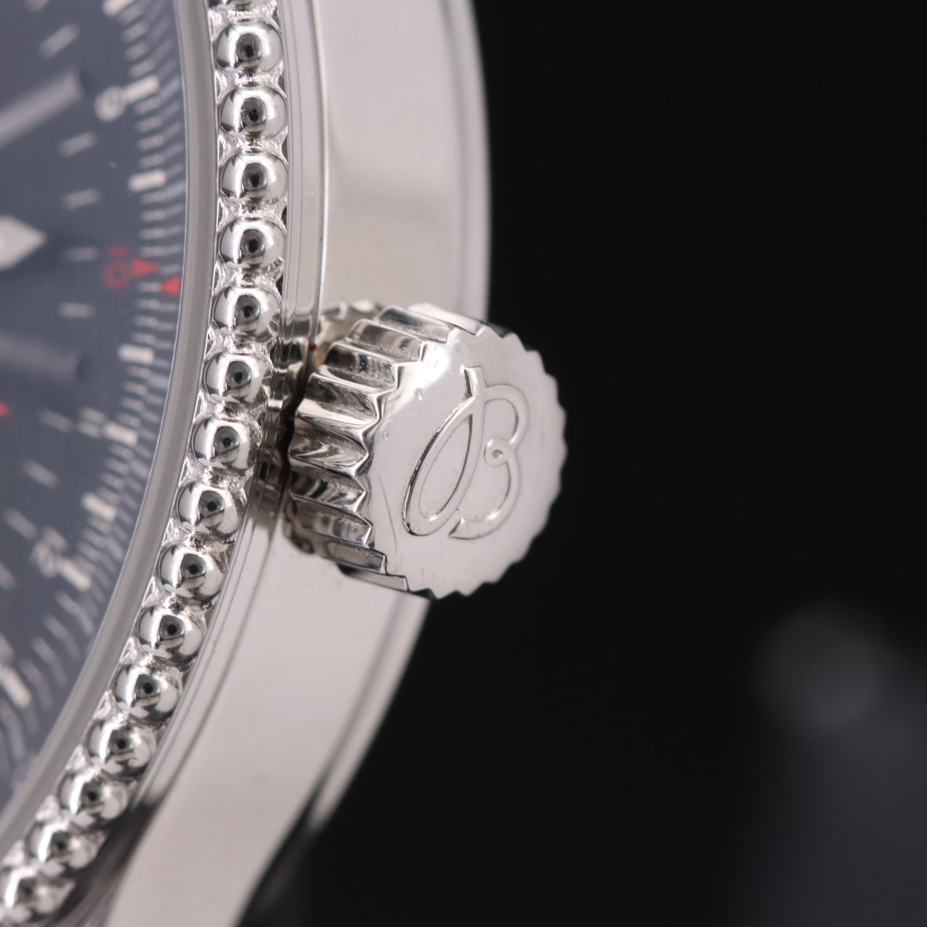 Breitling Navitimer 38 Black Dial Steel Automatic Watch