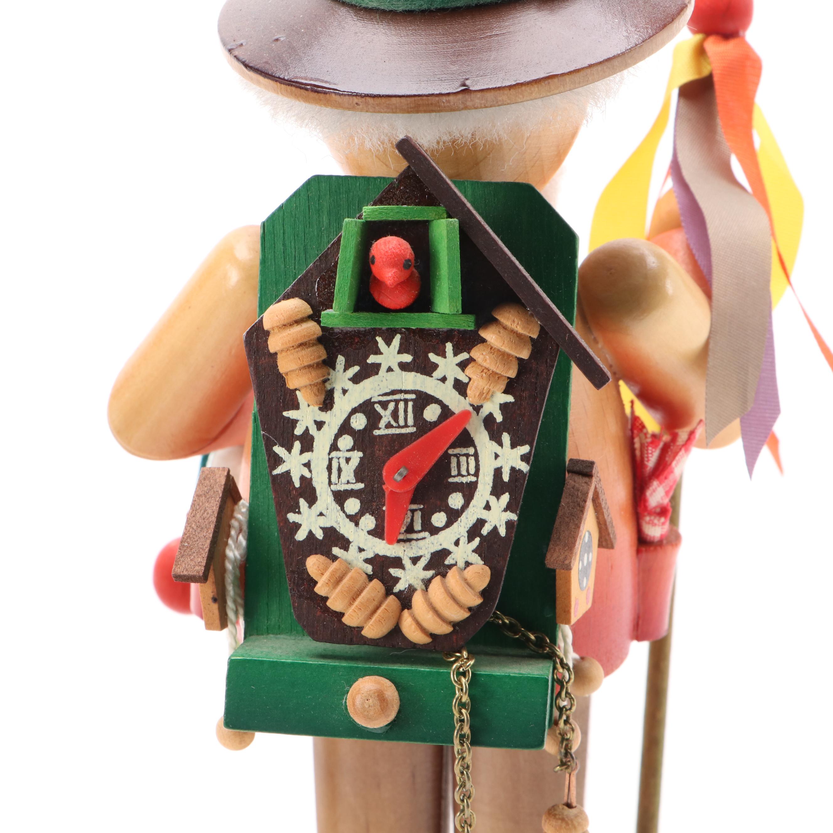 Steinbach and Other German Hand-Crafted Wooden Incense Smoker Figures