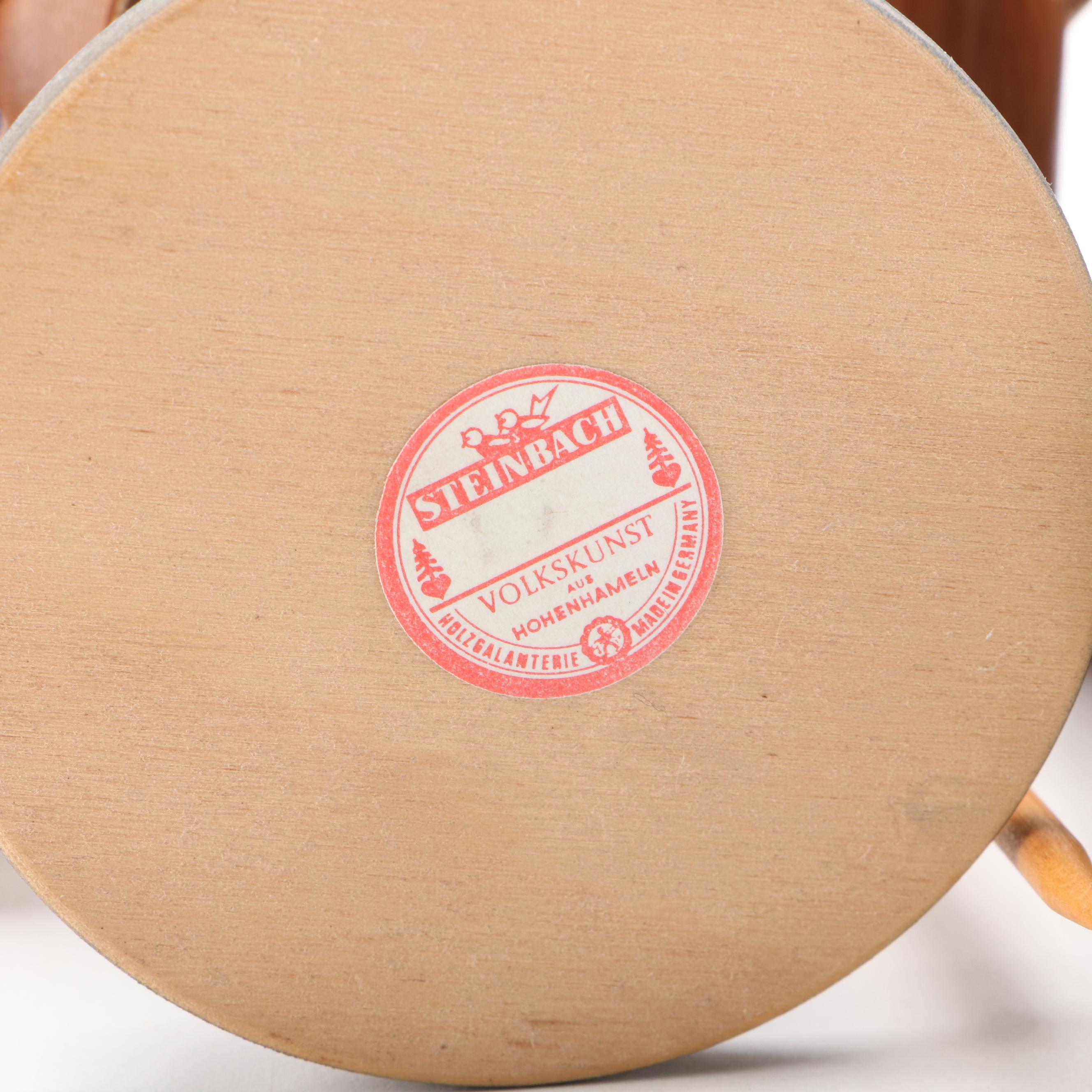 Steinbach and Other German Hand-Crafted Wooden Incense Smoker Figures