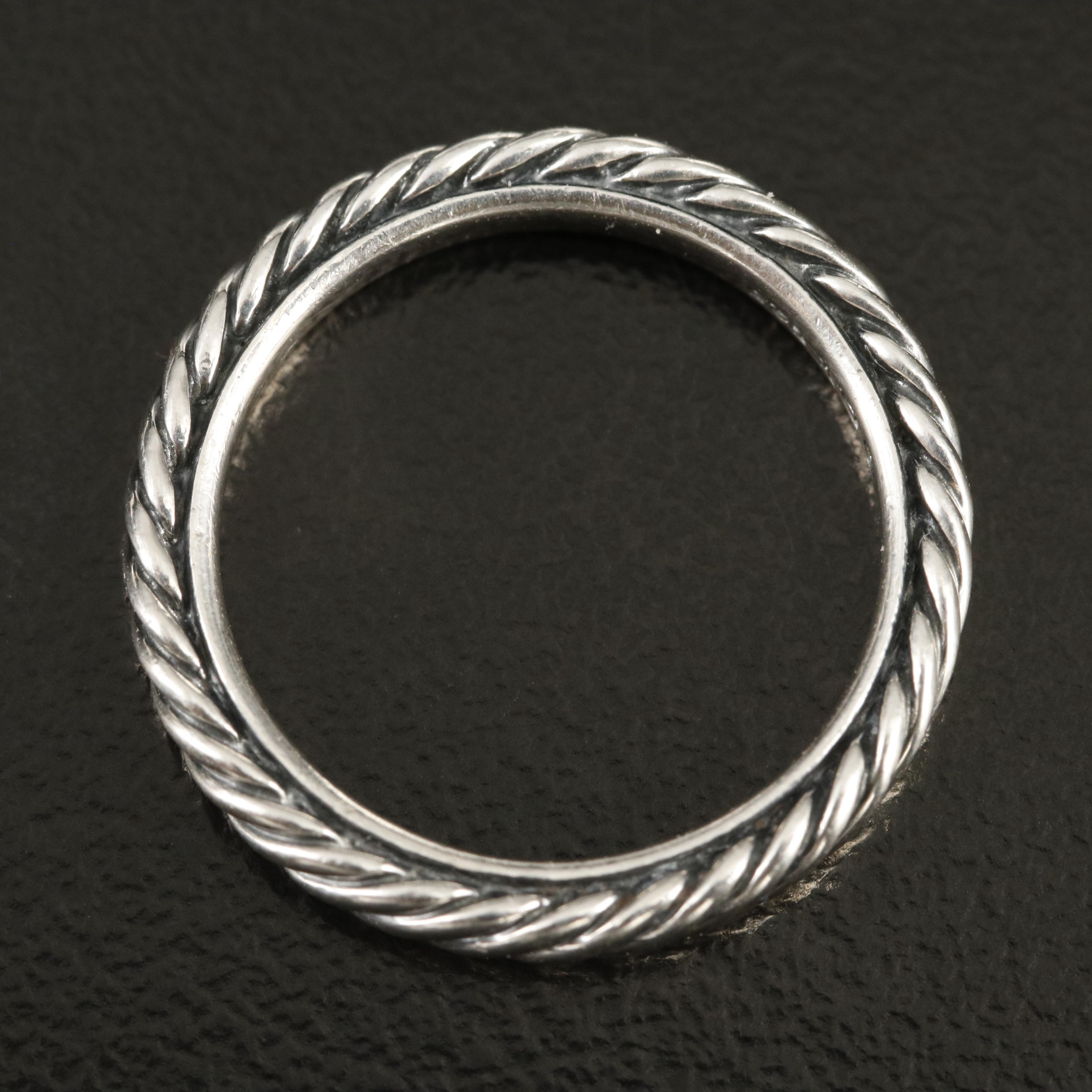 David Yurman Cable Collectibles Sterling Stack Ring