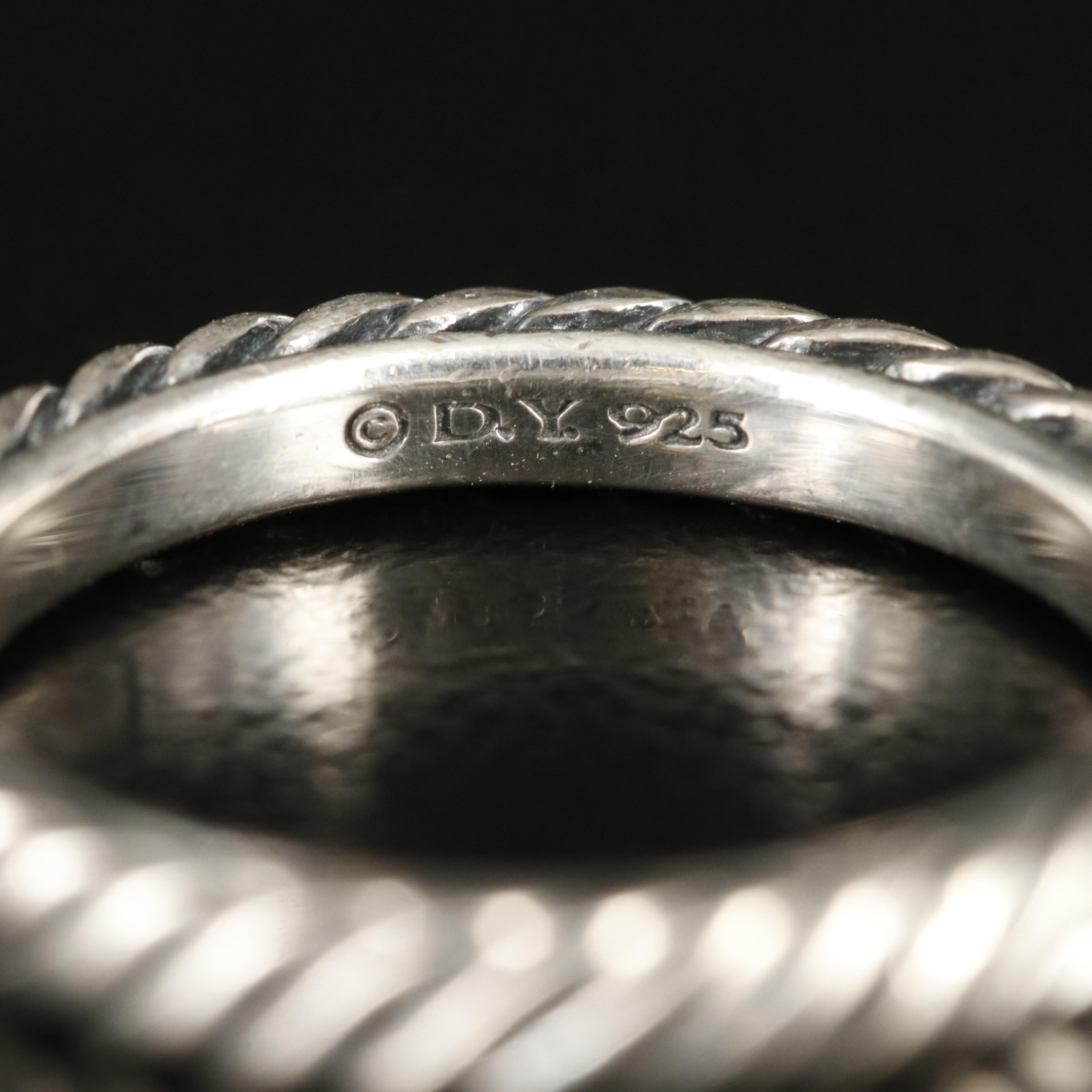 David Yurman Cable Collectibles Sterling Stack Ring