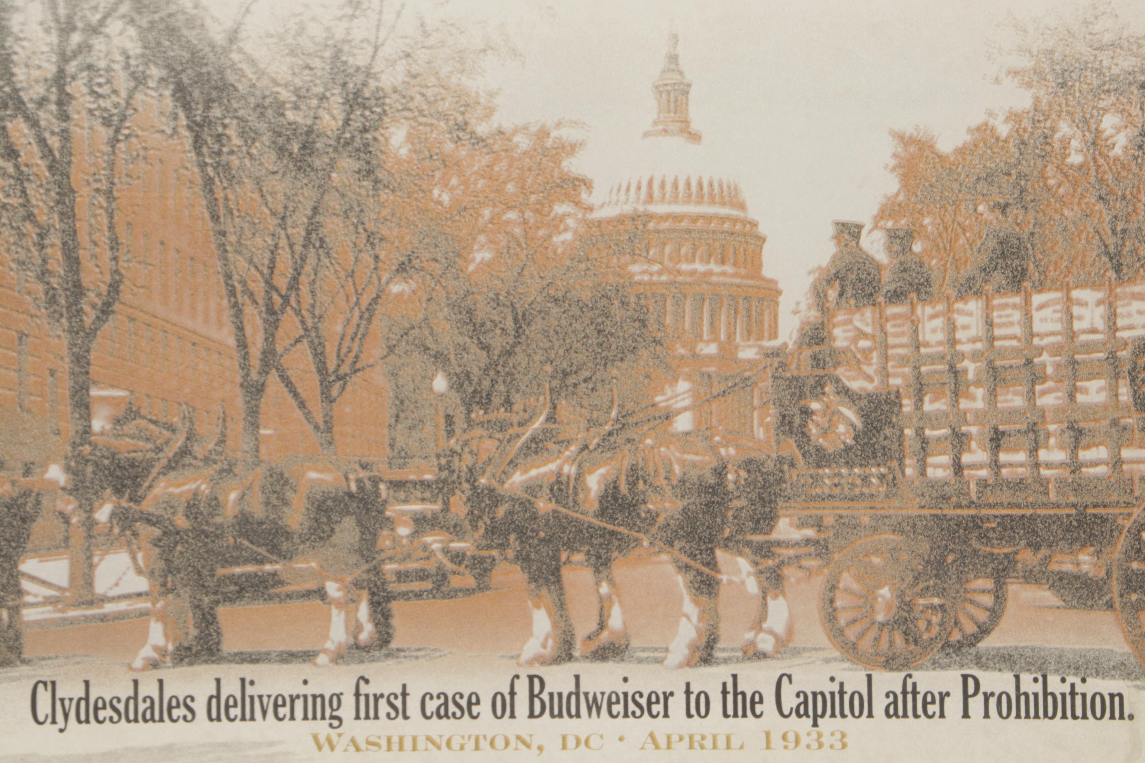 Budweiser Advertising Bar Mirror, 2005