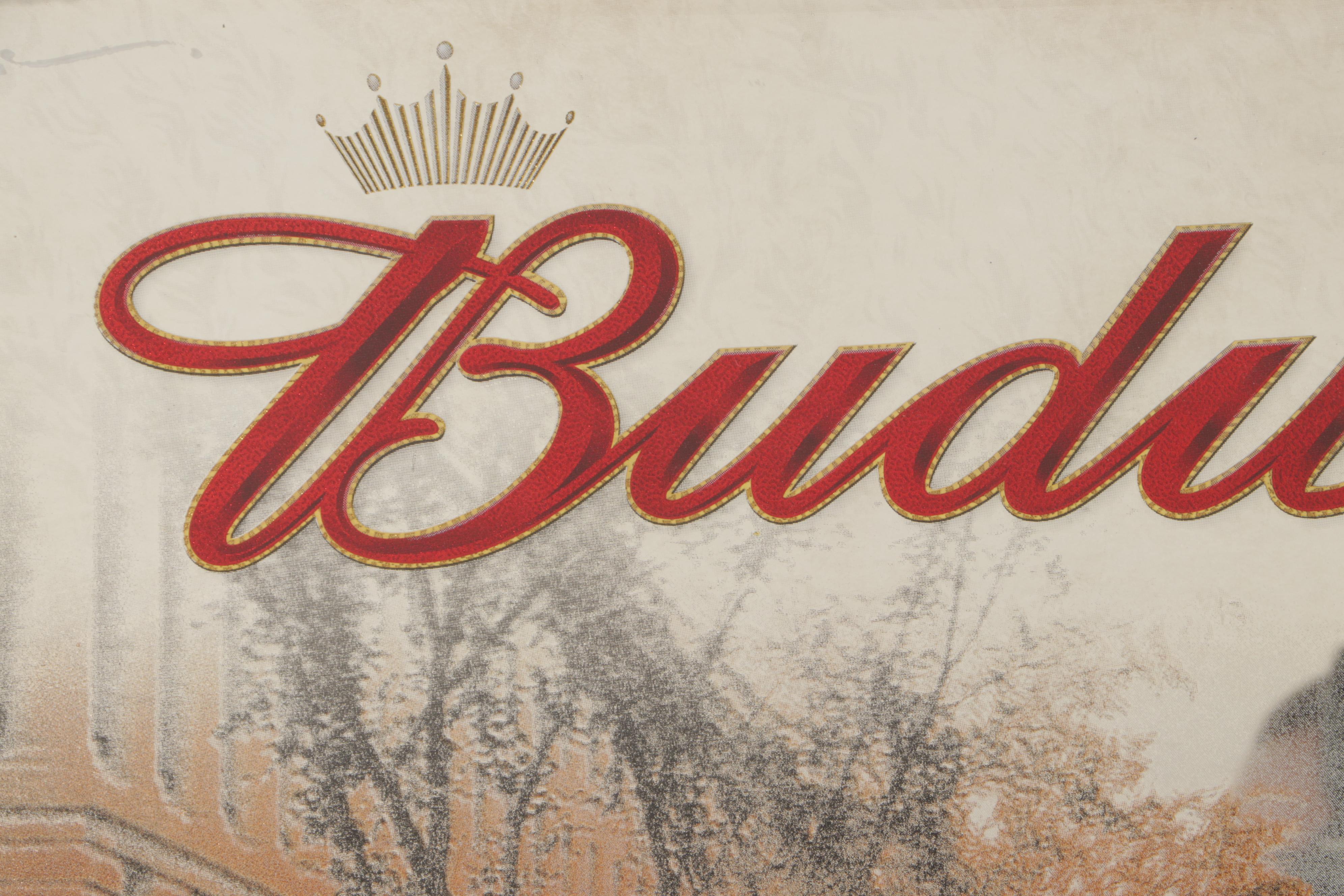 Budweiser Advertising Bar Mirror, 2005