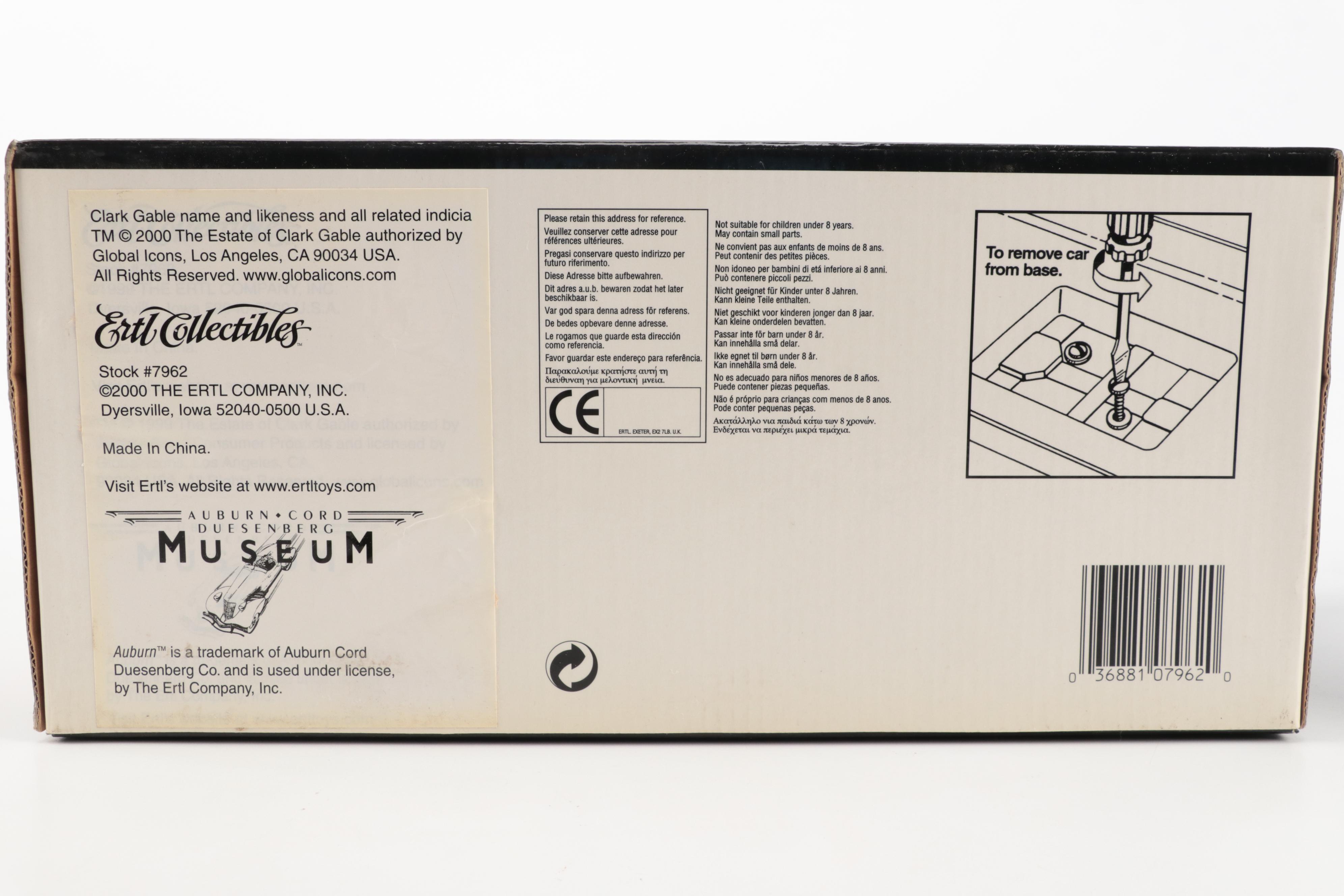 Ertl 1935 Duesenberg SSJ and Clark Gable's 1935 Duesenberg Model Cars