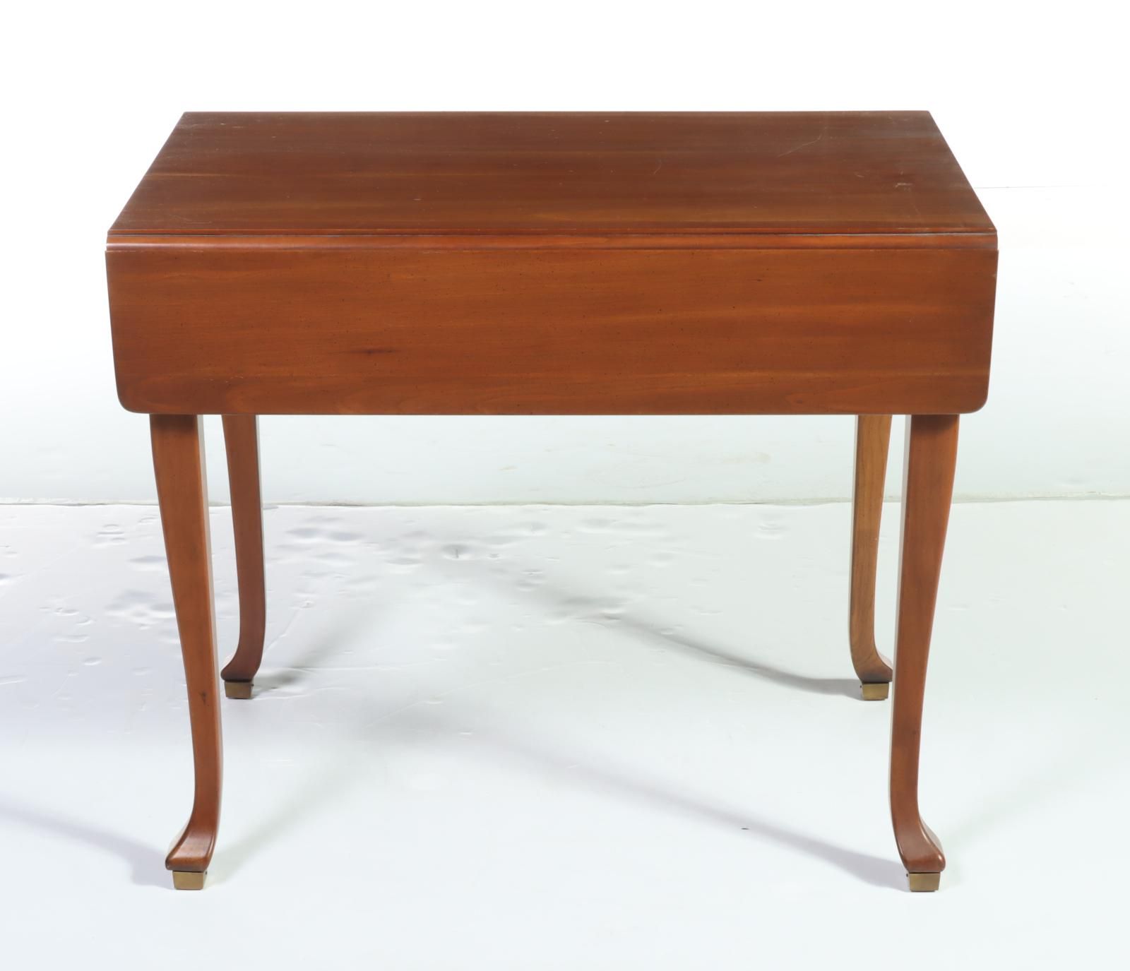 Queen Anne Style Cherrywood Pembroke Table, 20th Centurty