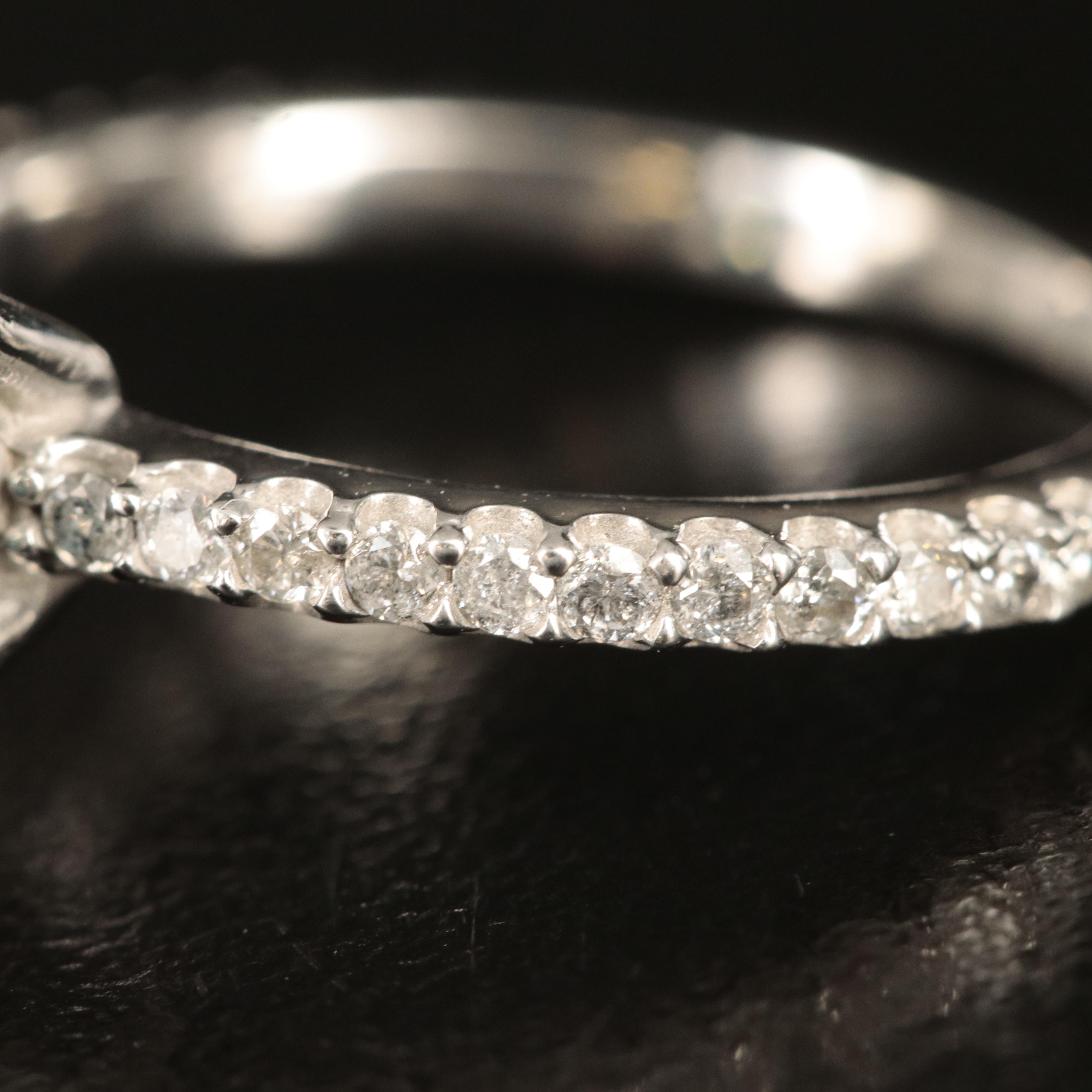 14K 4.73 CTW Diamond Ring with Fancy Dark Blue Center