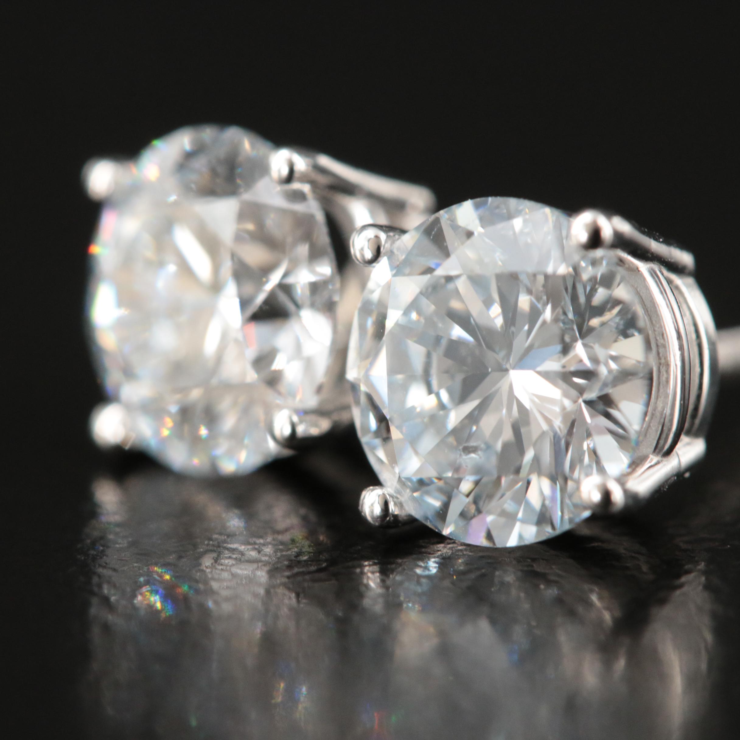 14K 2.56 CTW Lab Grown Diamond Stud Earrings