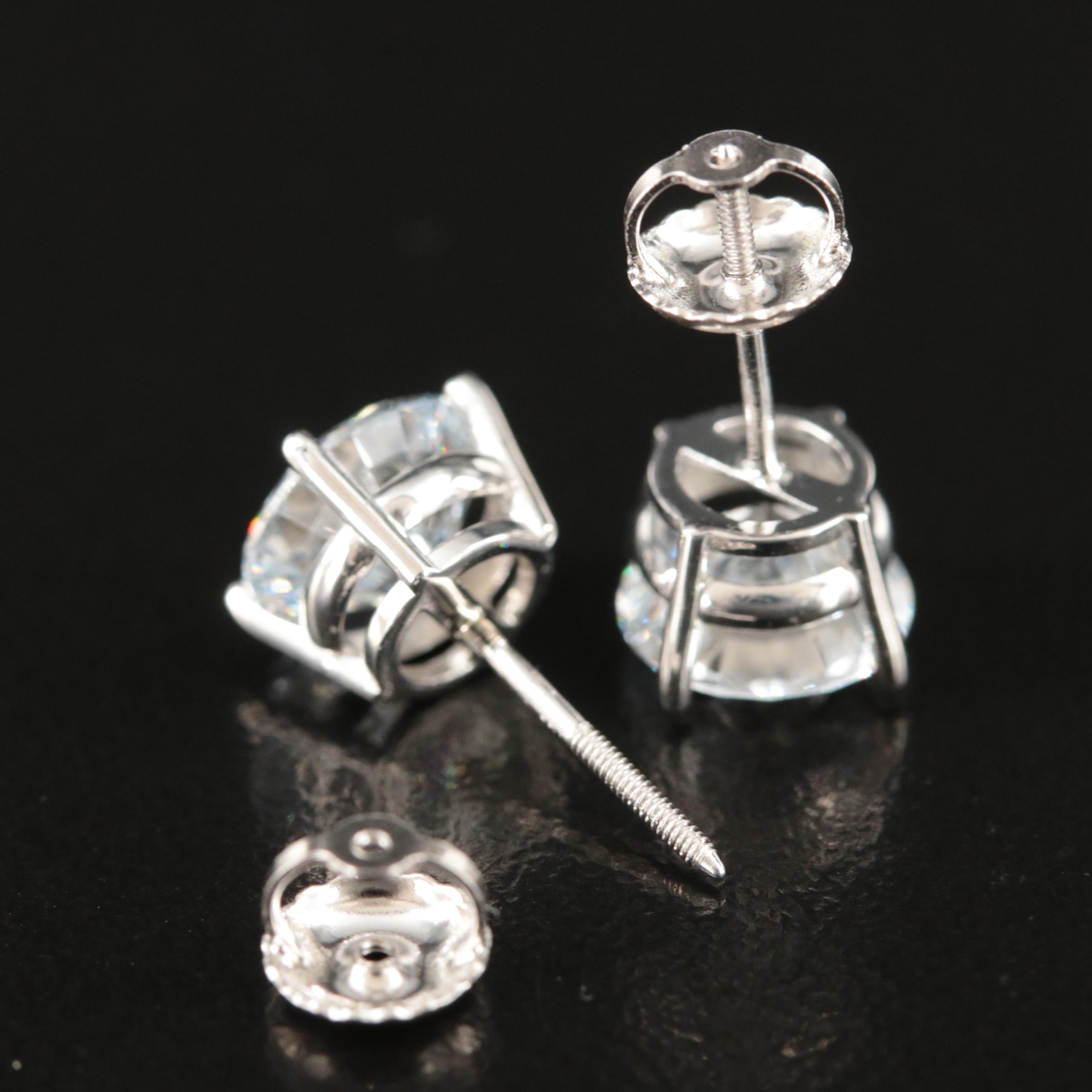 14K 2.56 CTW Lab Grown Diamond Stud Earrings