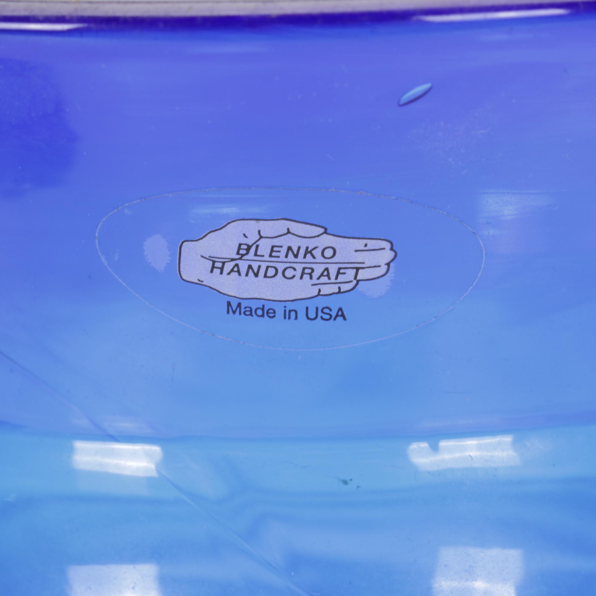 Six Blown Glass Blenko Vases