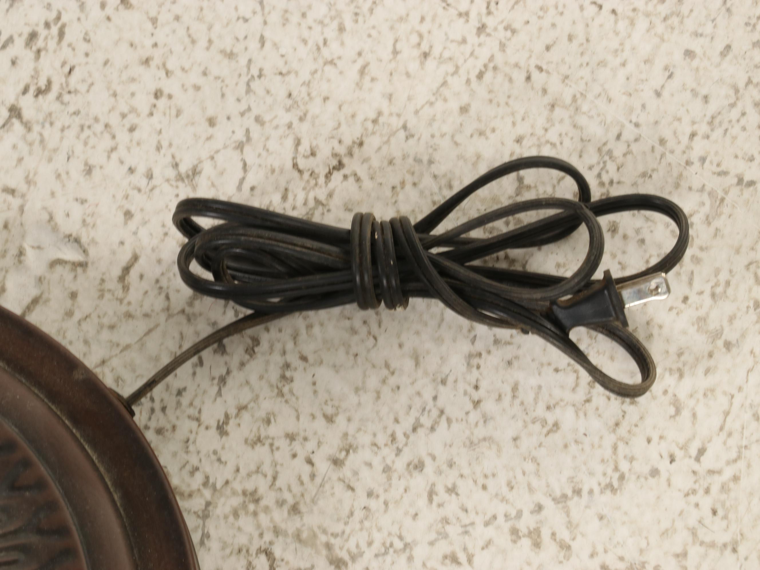 Slag Glass and Metal Torchiere Floor Lamp