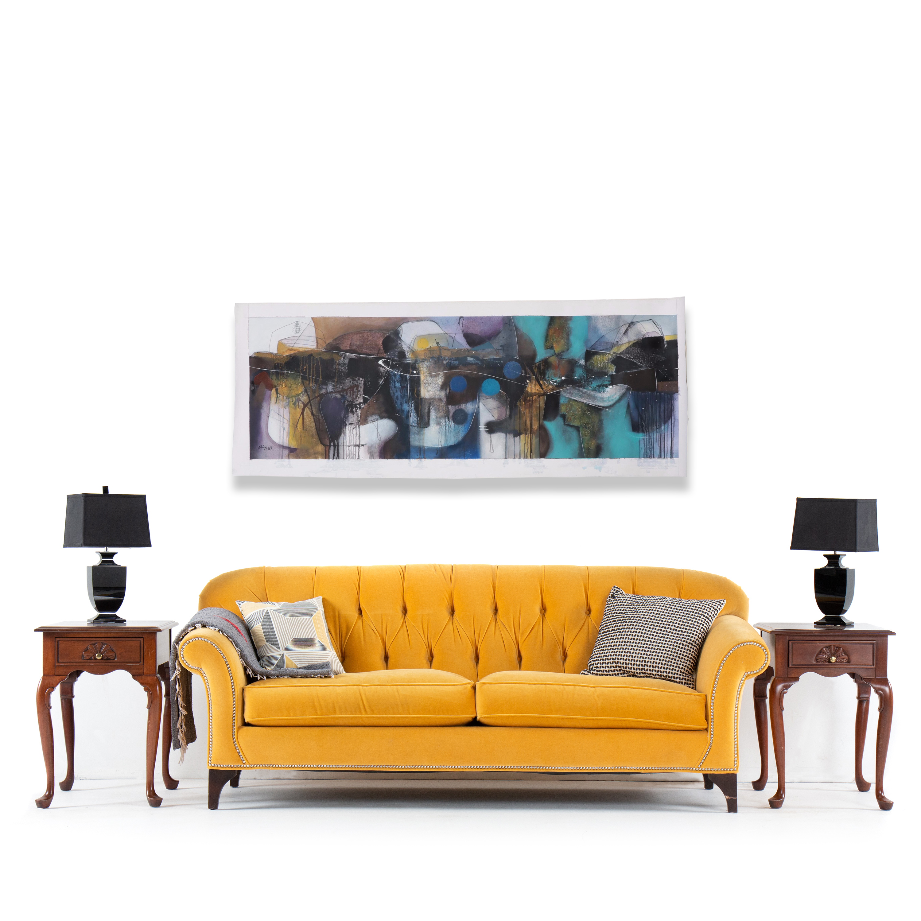 Michel Blázquez Mixed Media Painting "The Infinite Dream of the After," 2023