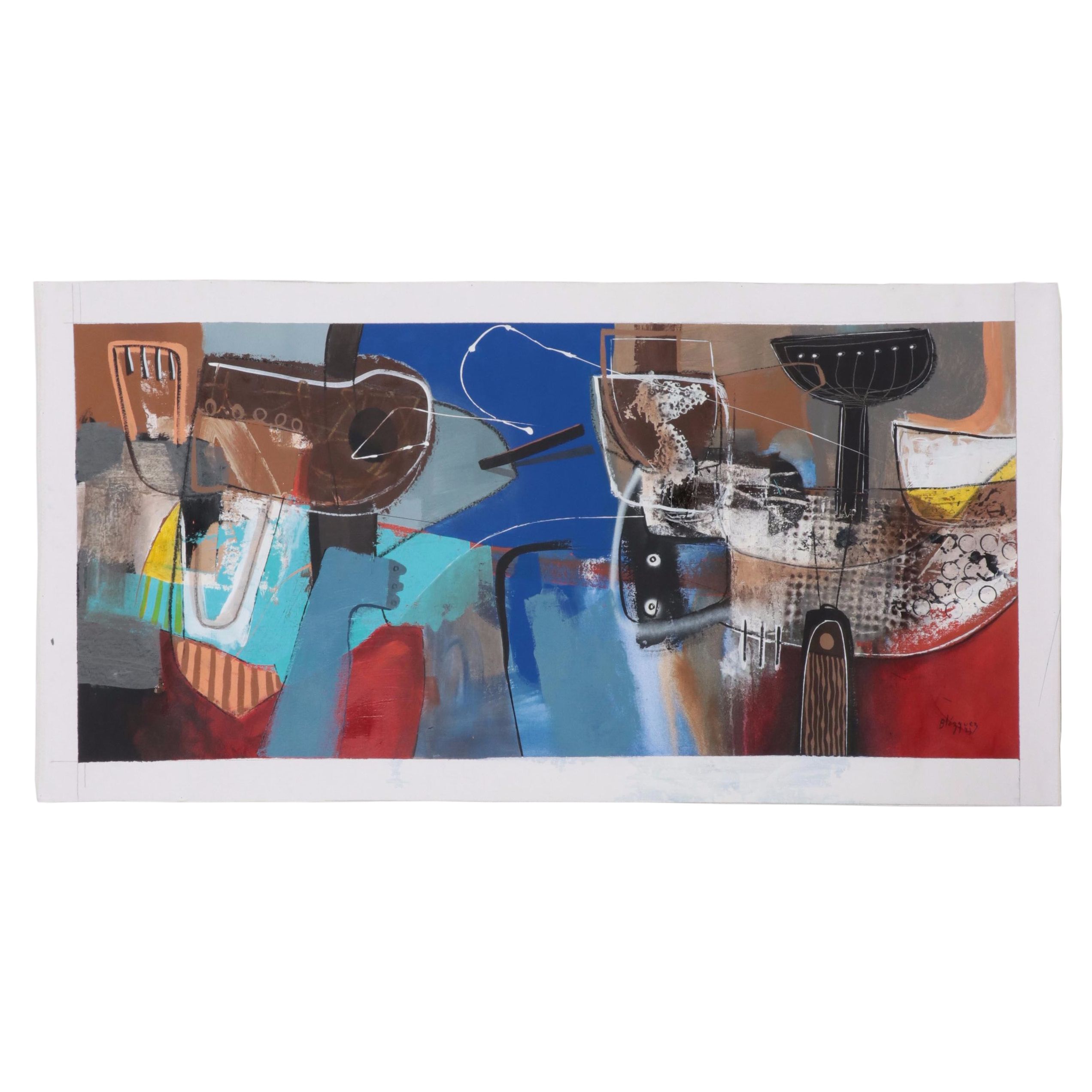 Michel Blázquez Mixed Media Painting "The Lost Fable I," 2023