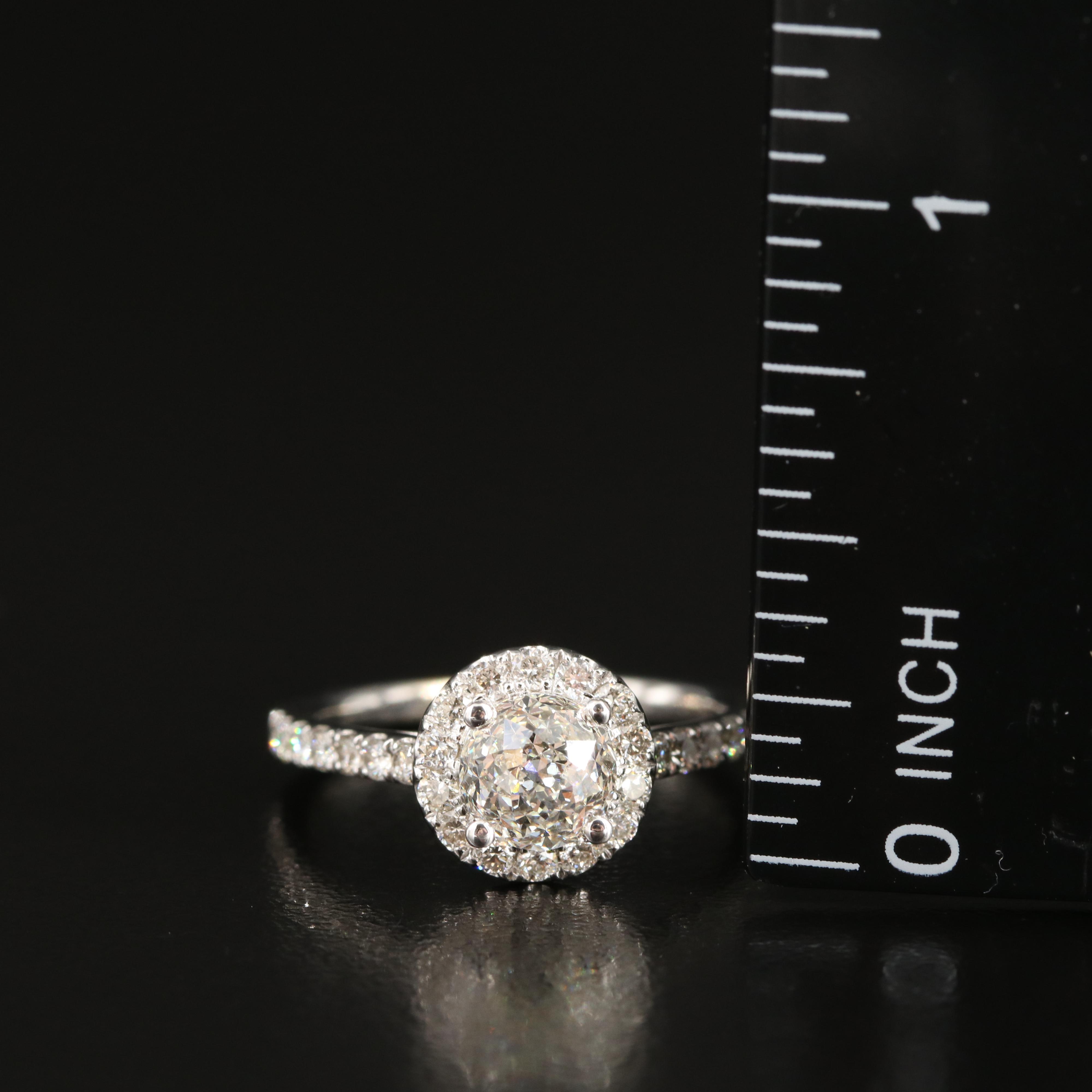 1.60 CTW Diamond Ring with Online Digital IGI Report and Crown of Light Center