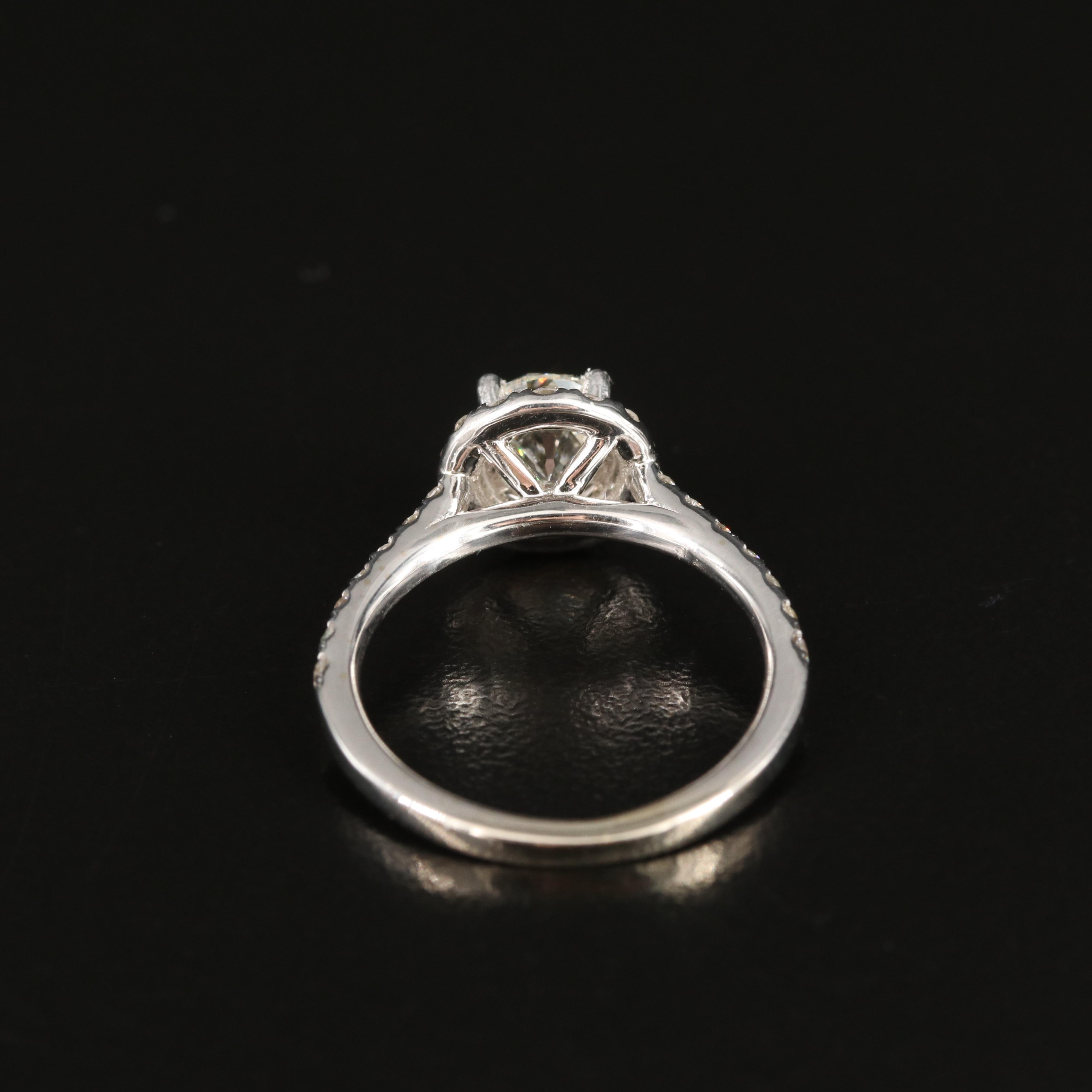 1.60 CTW Diamond Ring with Online Digital IGI Report and Crown of Light Center