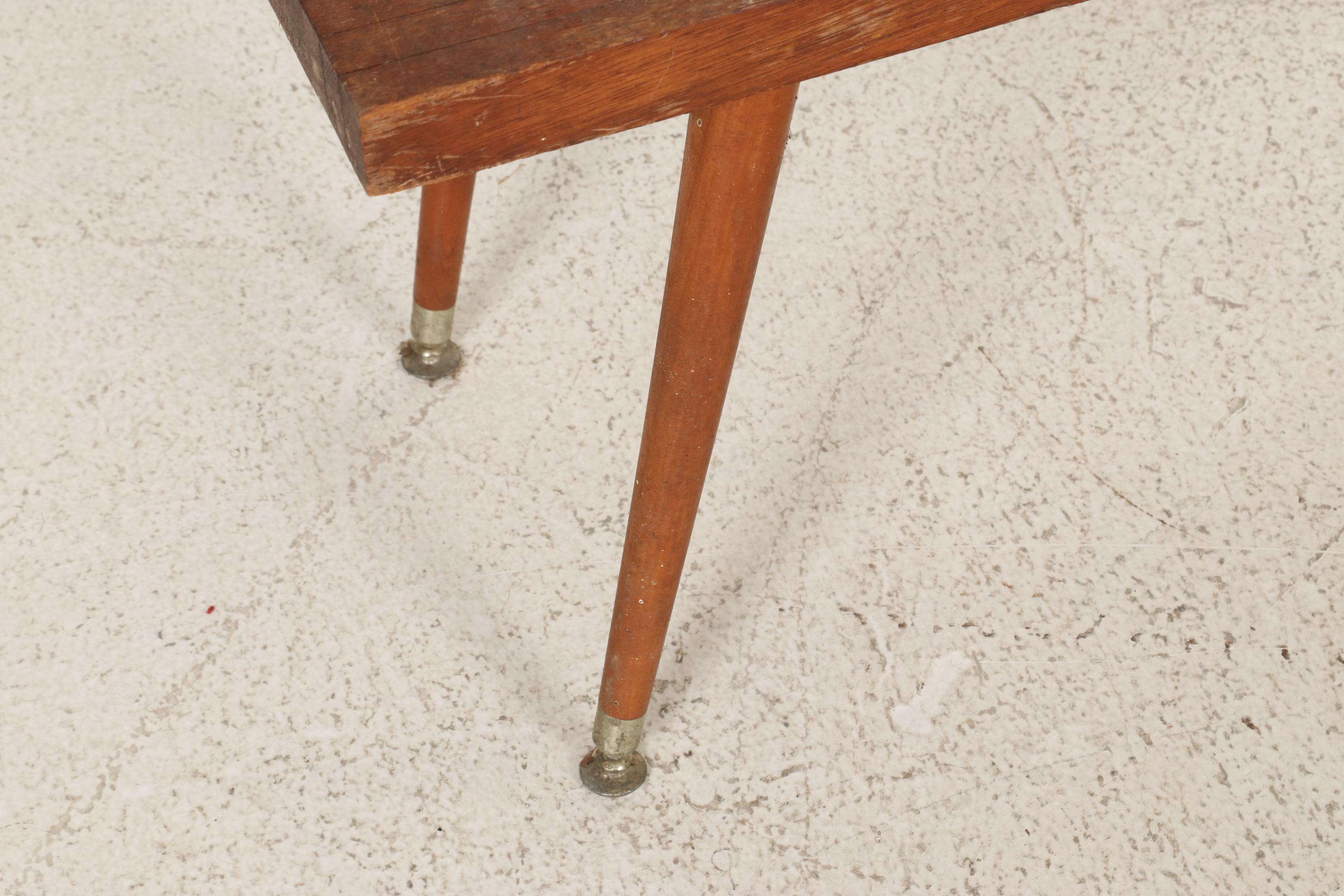 George Nelson Style Mid Century Modern Slat Bench