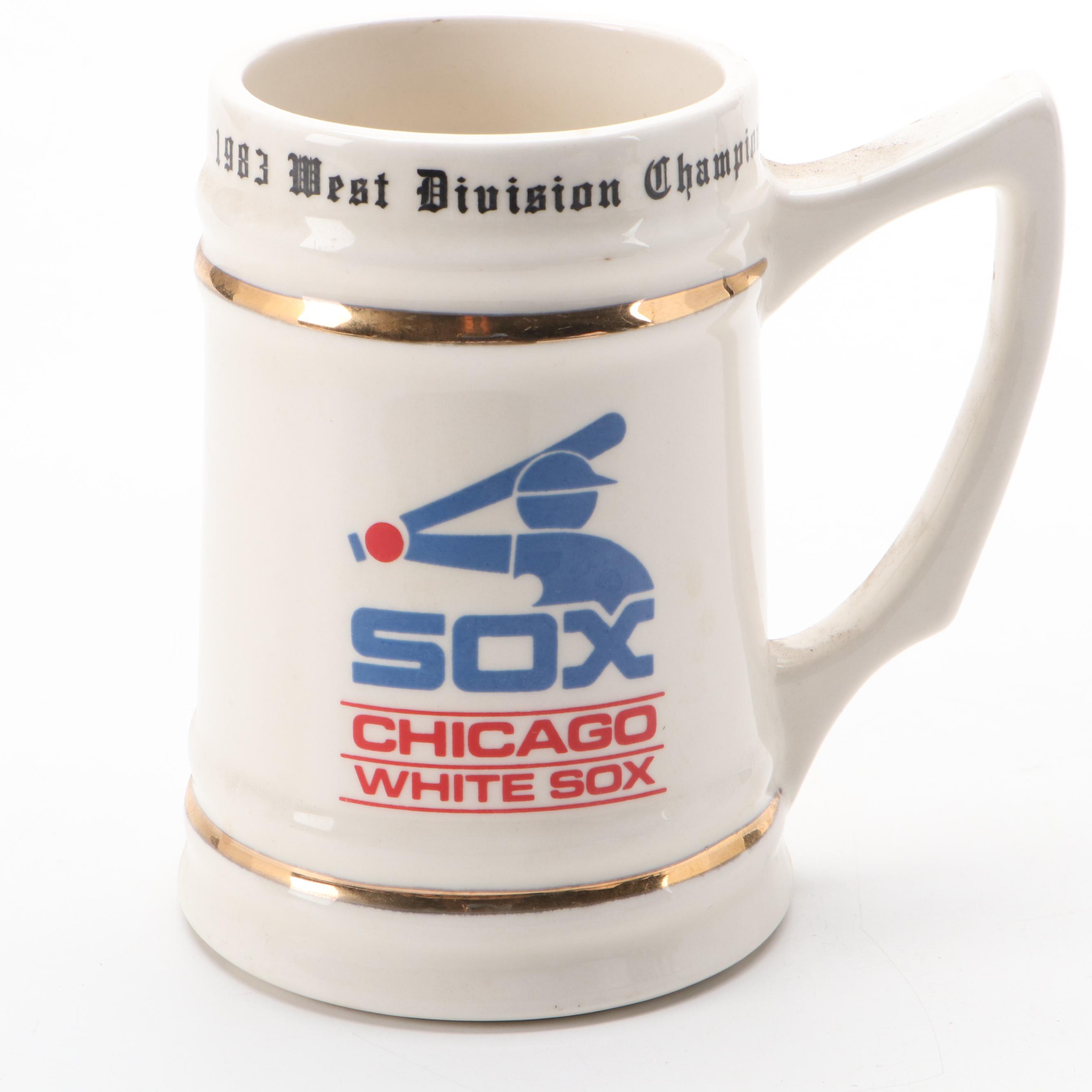 2005 Chicago White Sox World Series Bat with Frank Thomas Figure and More