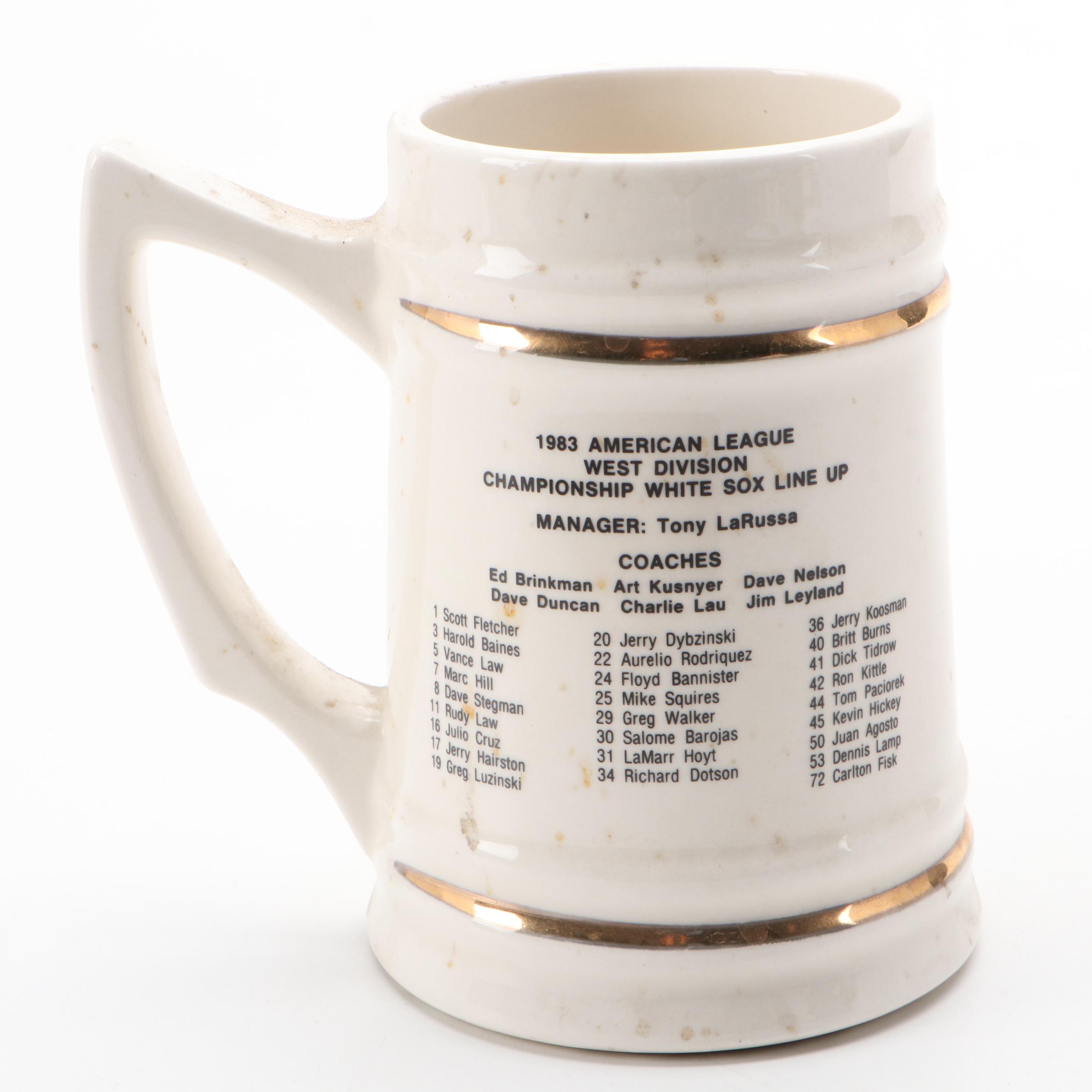 2005 Chicago White Sox World Series Bat with Frank Thomas Figure and More