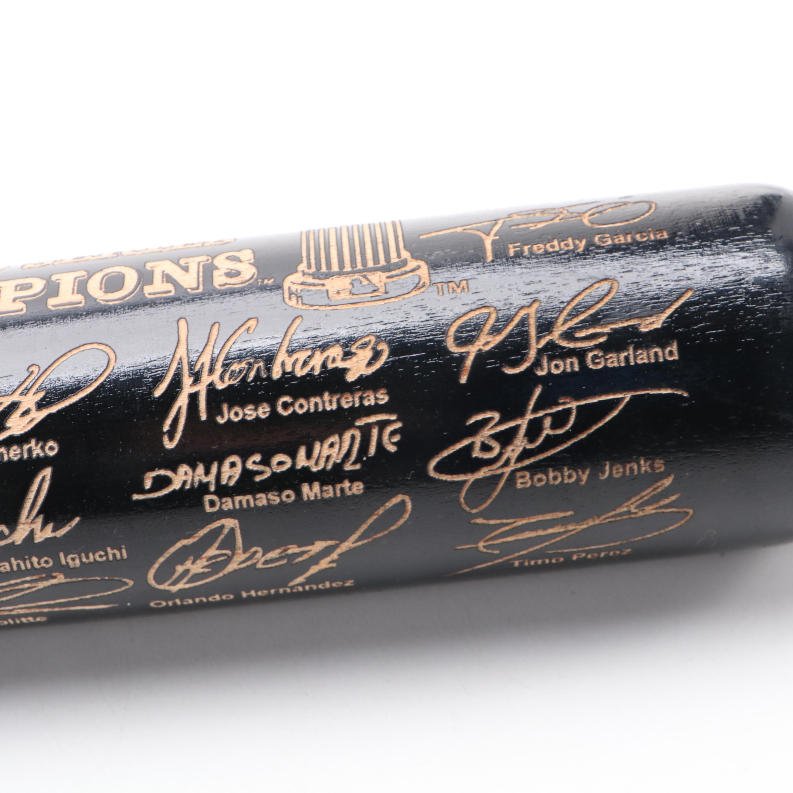 2005 Chicago White Sox World Series Bat with Frank Thomas Figure and More