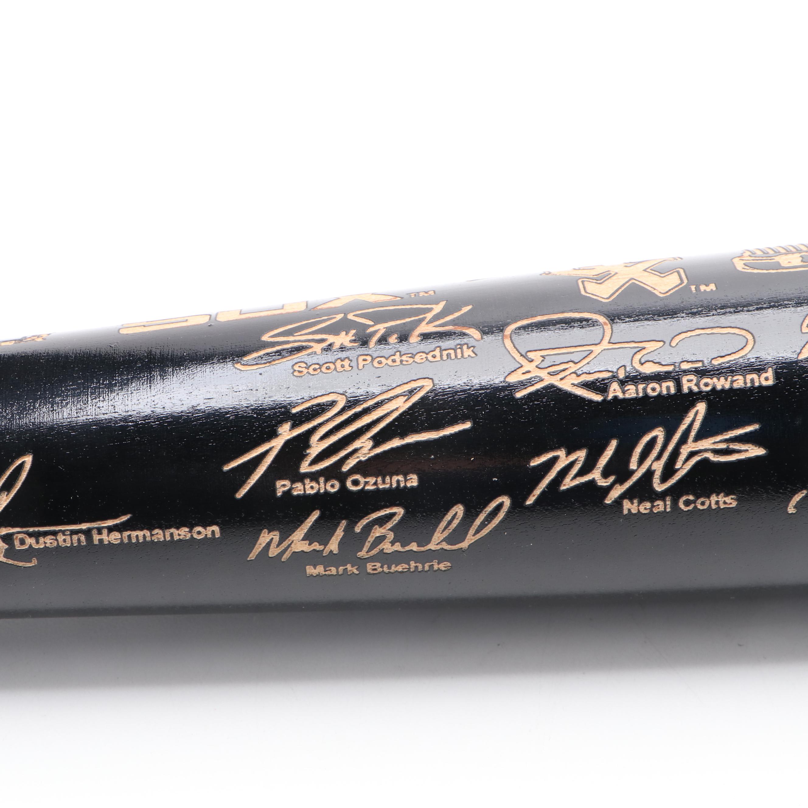 2005 Chicago White Sox World Series Bat with Frank Thomas Figure and More