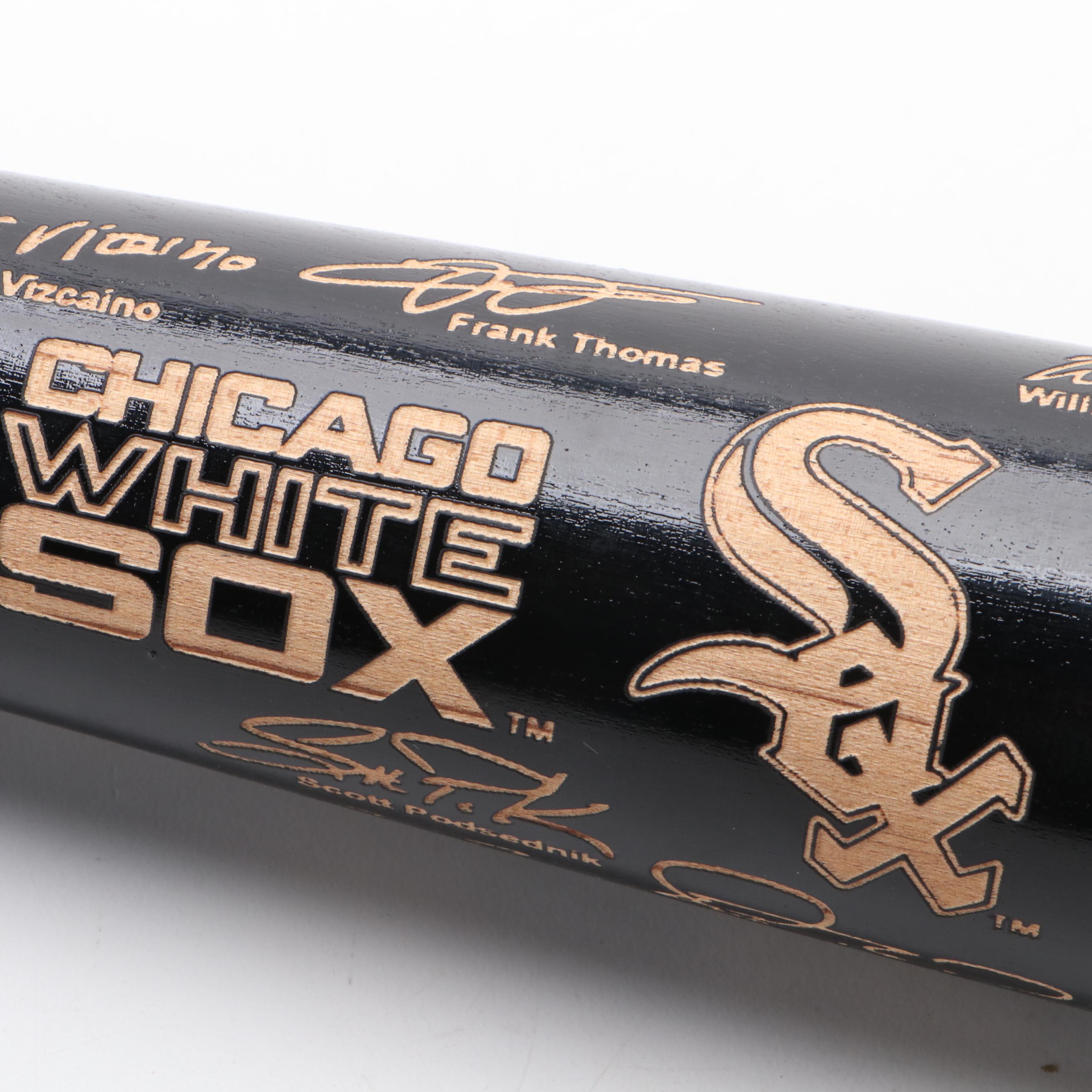 2005 Chicago White Sox World Series Bat with Frank Thomas Figure and More