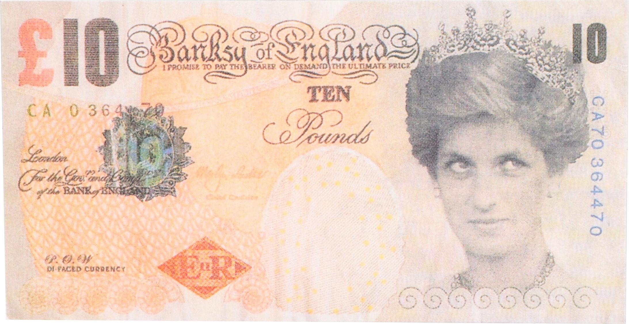 Giclée After Banksy "Di-Faced Tenner," 21st Century