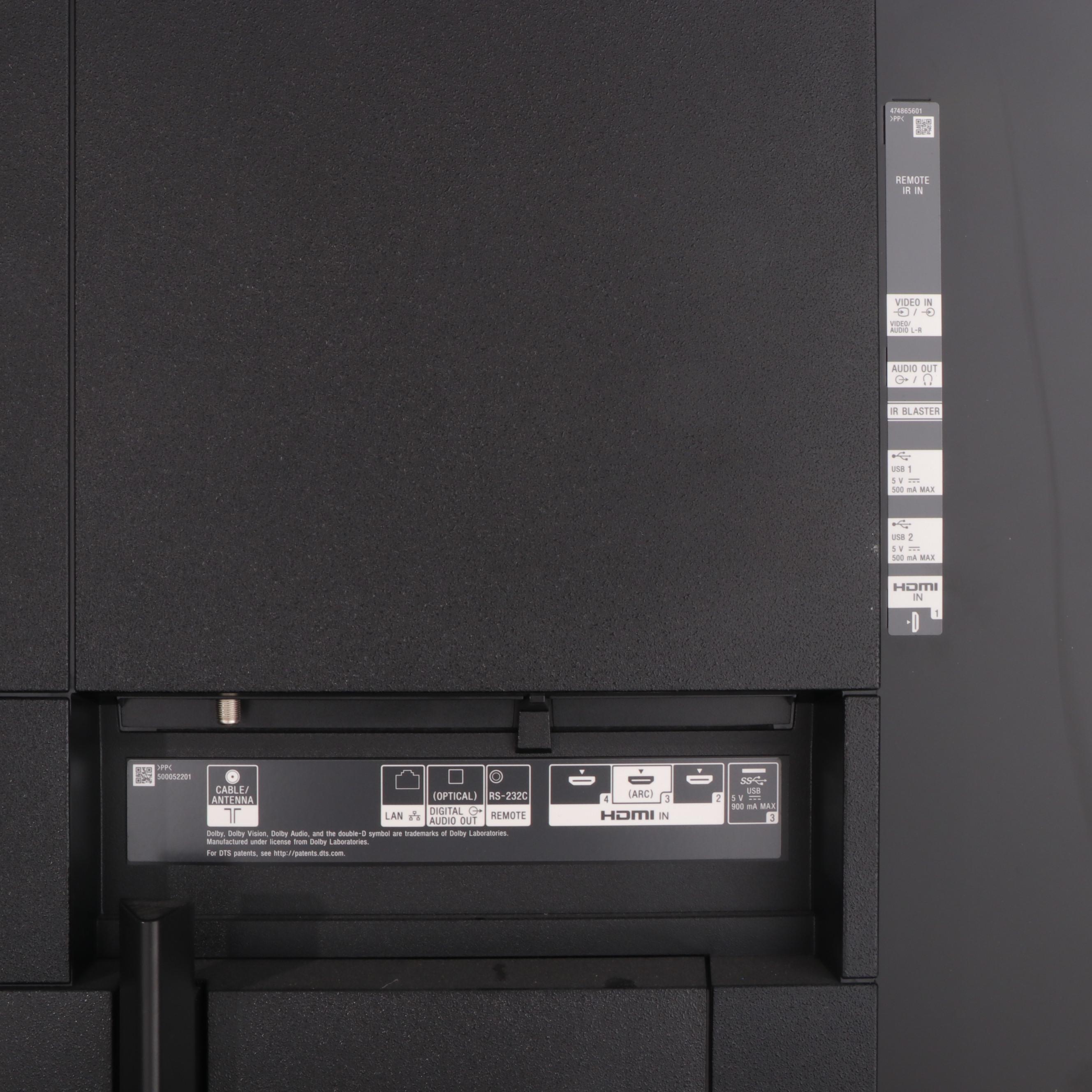 Sony XBR 65" 4K UHD LCD Television with Entertainment Stand and Blu-Ray Player