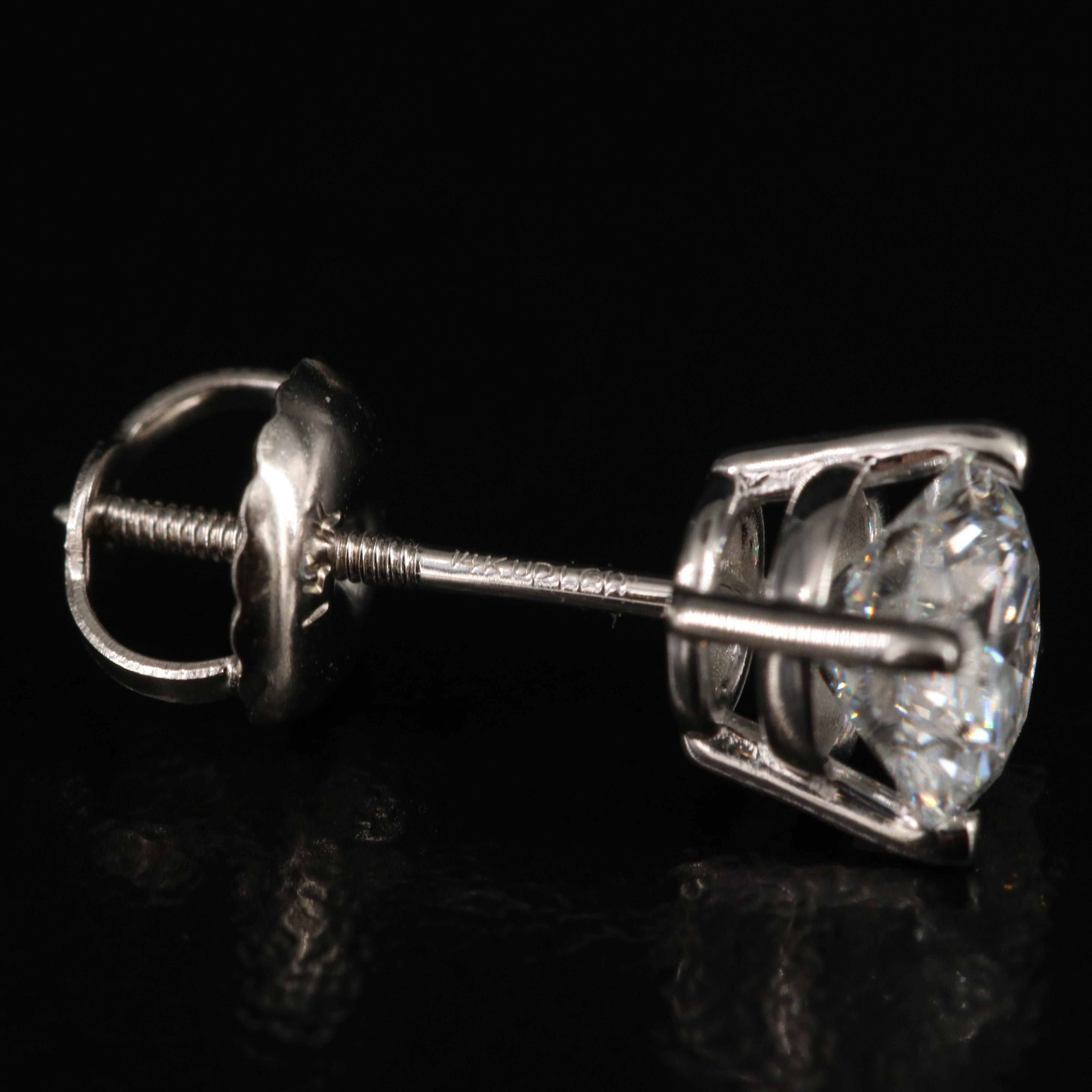 14K 1.20 CTW Lab Grown Diamond Stud Earrings