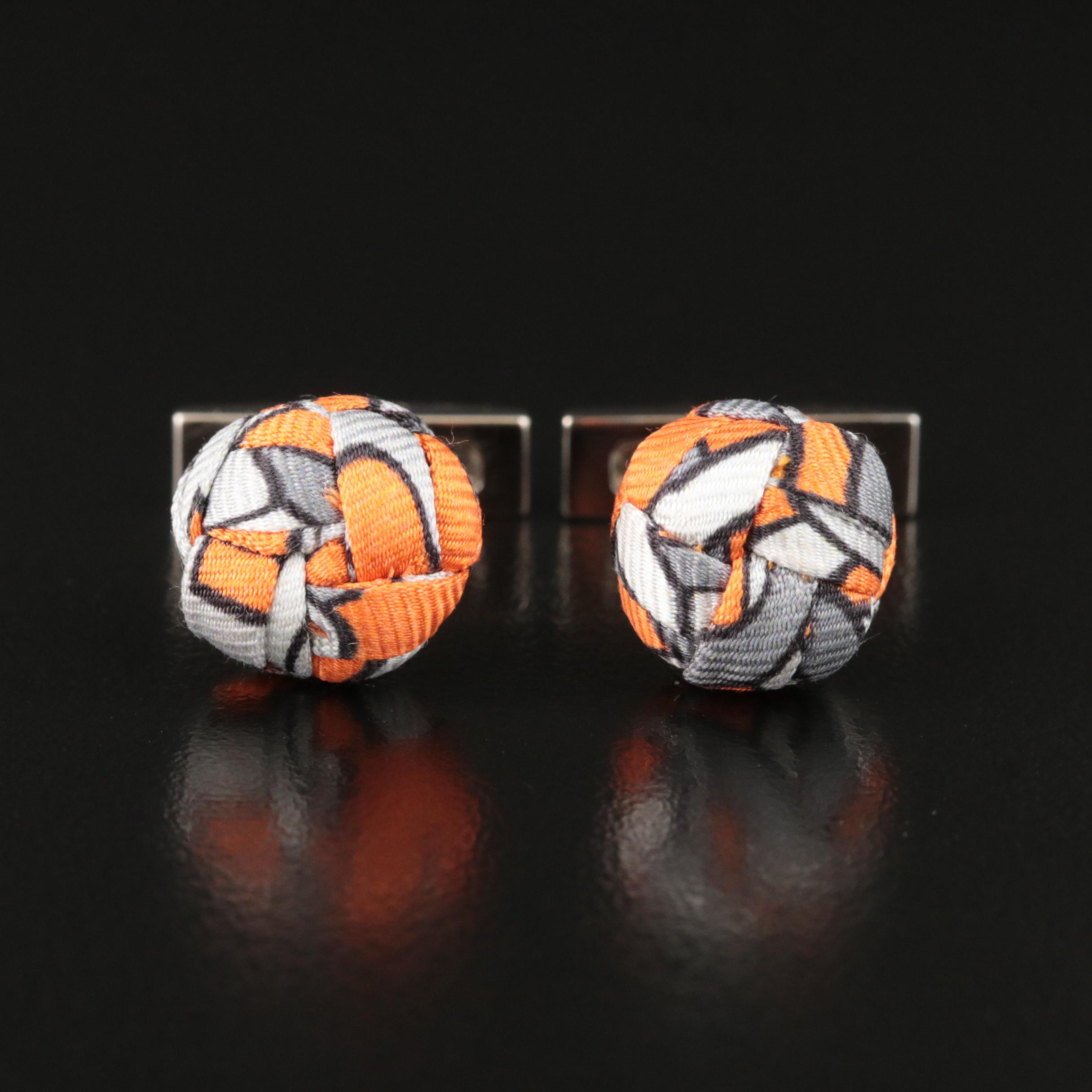 Hermès Silk Knot Cufflinks