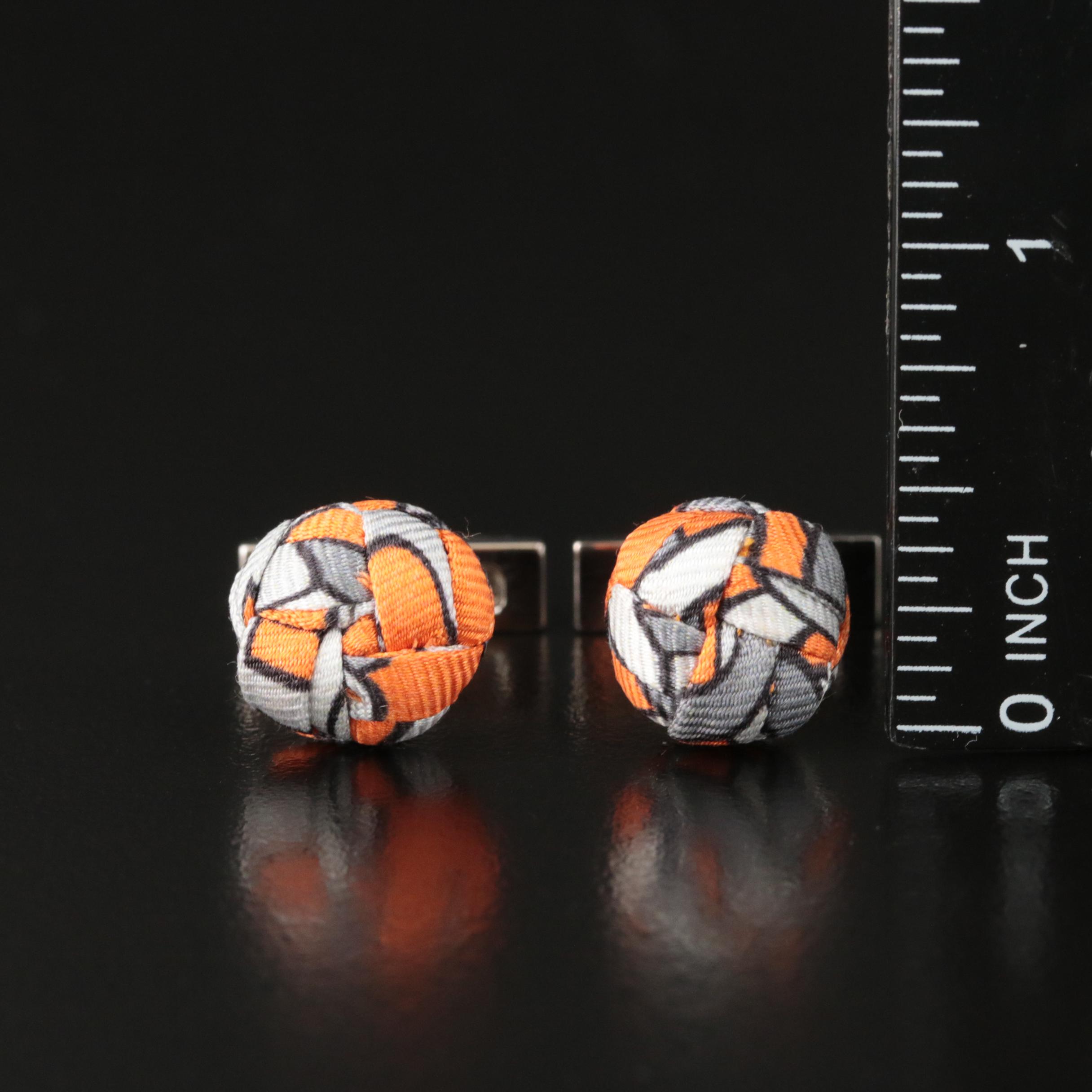 Hermès Silk Knot Cufflinks
