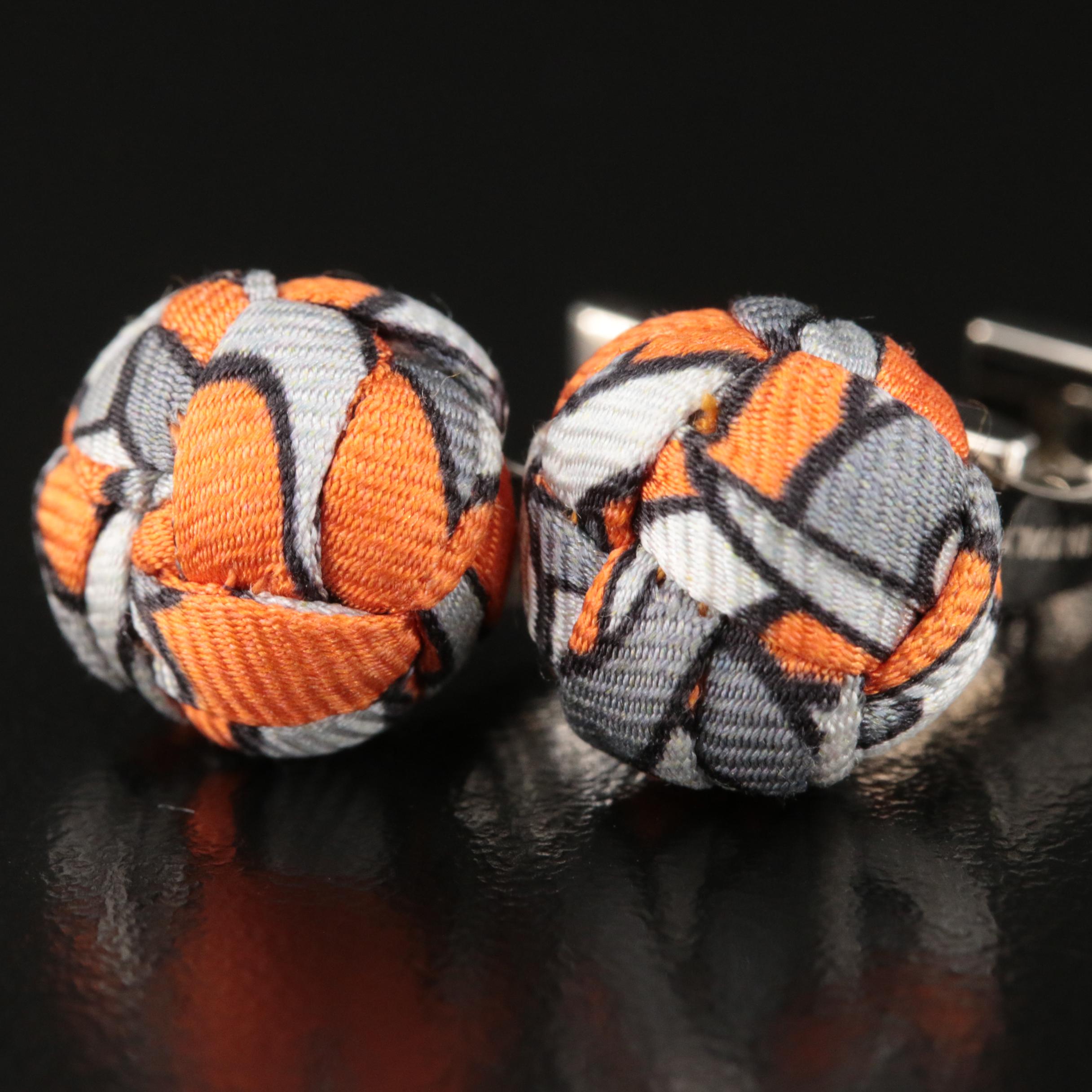Hermès Silk Knot Cufflinks