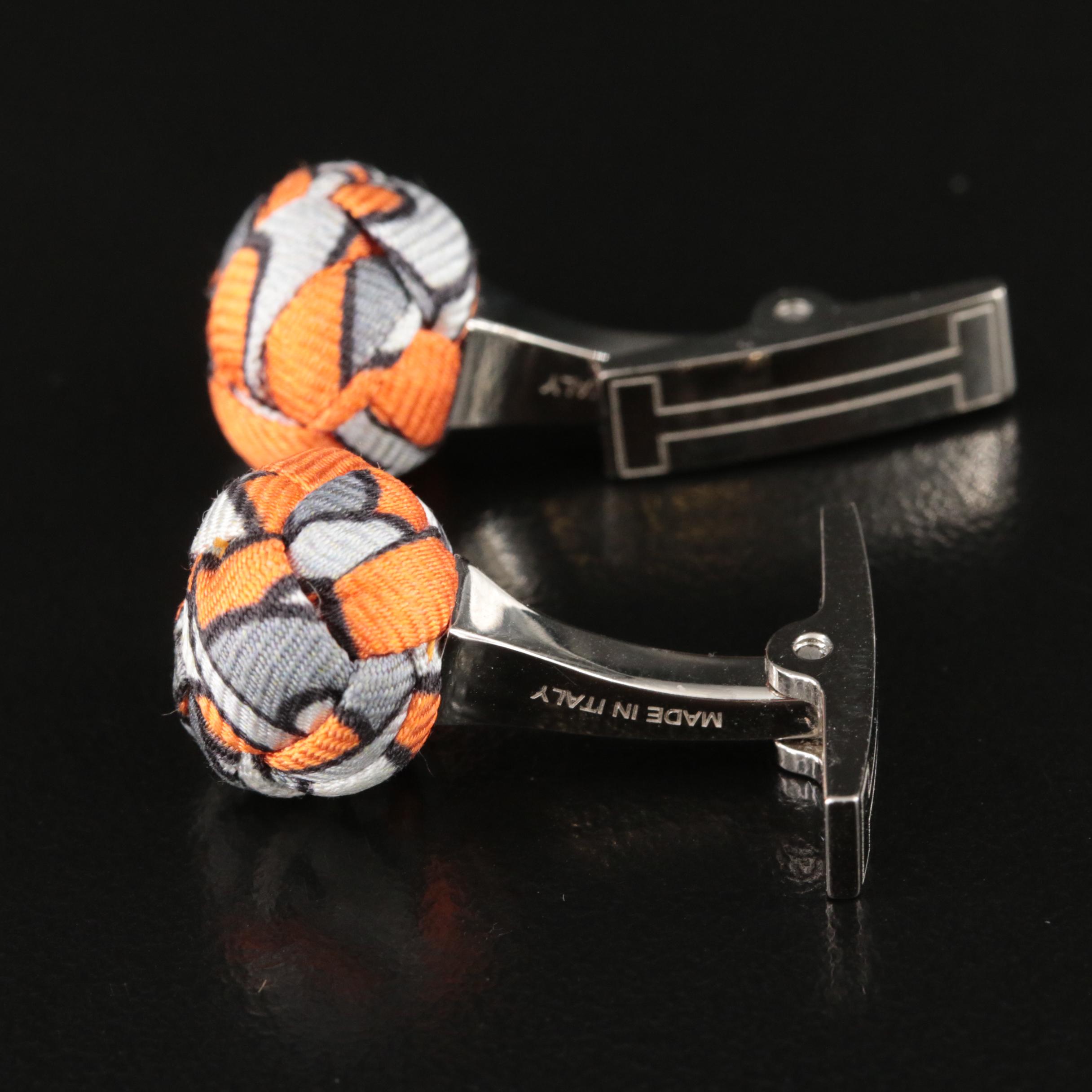 Hermès Silk Knot Cufflinks