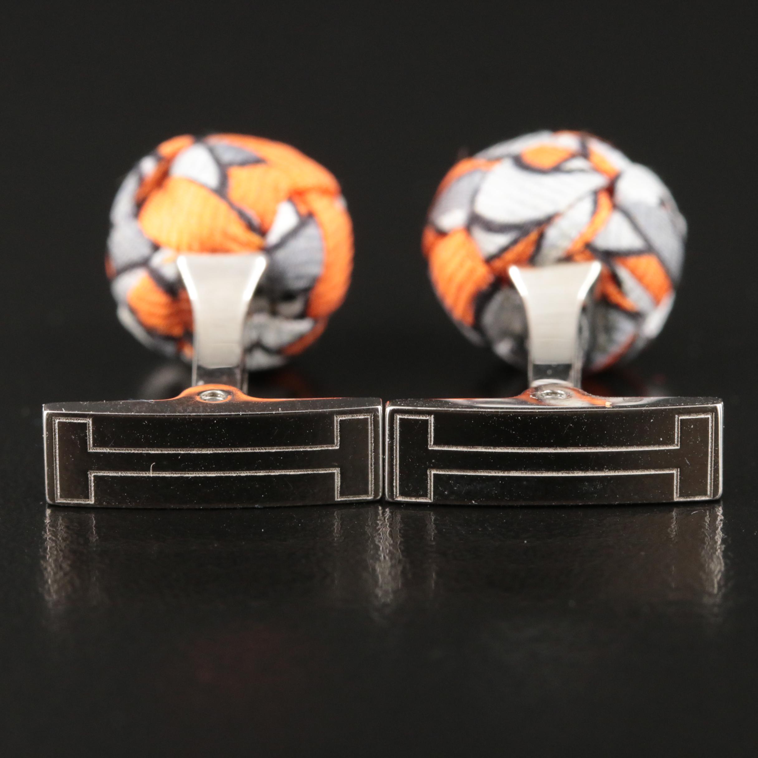 Hermès Silk Knot Cufflinks