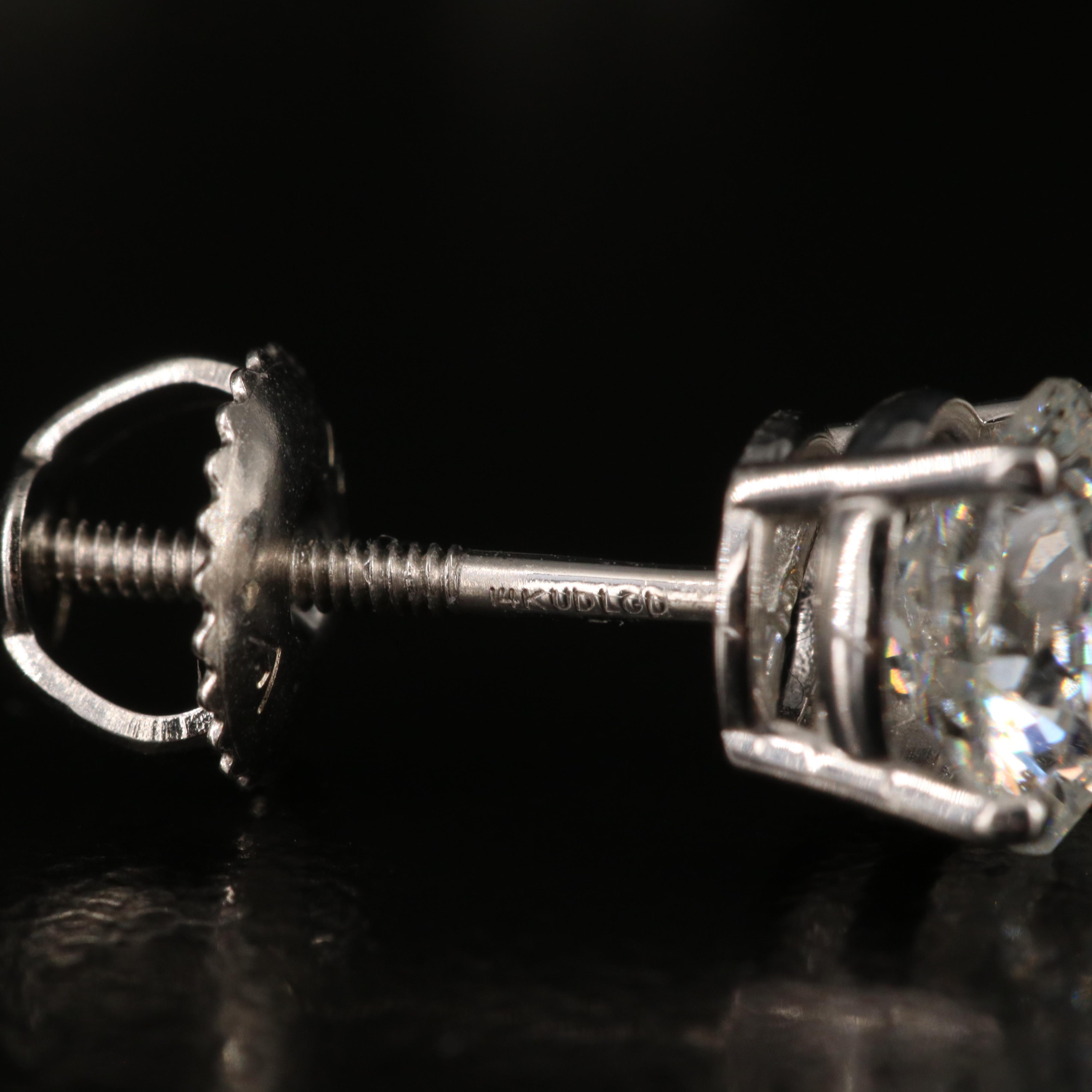 14K 2.05 CTW Lab Grown Diamond Stud Earrings