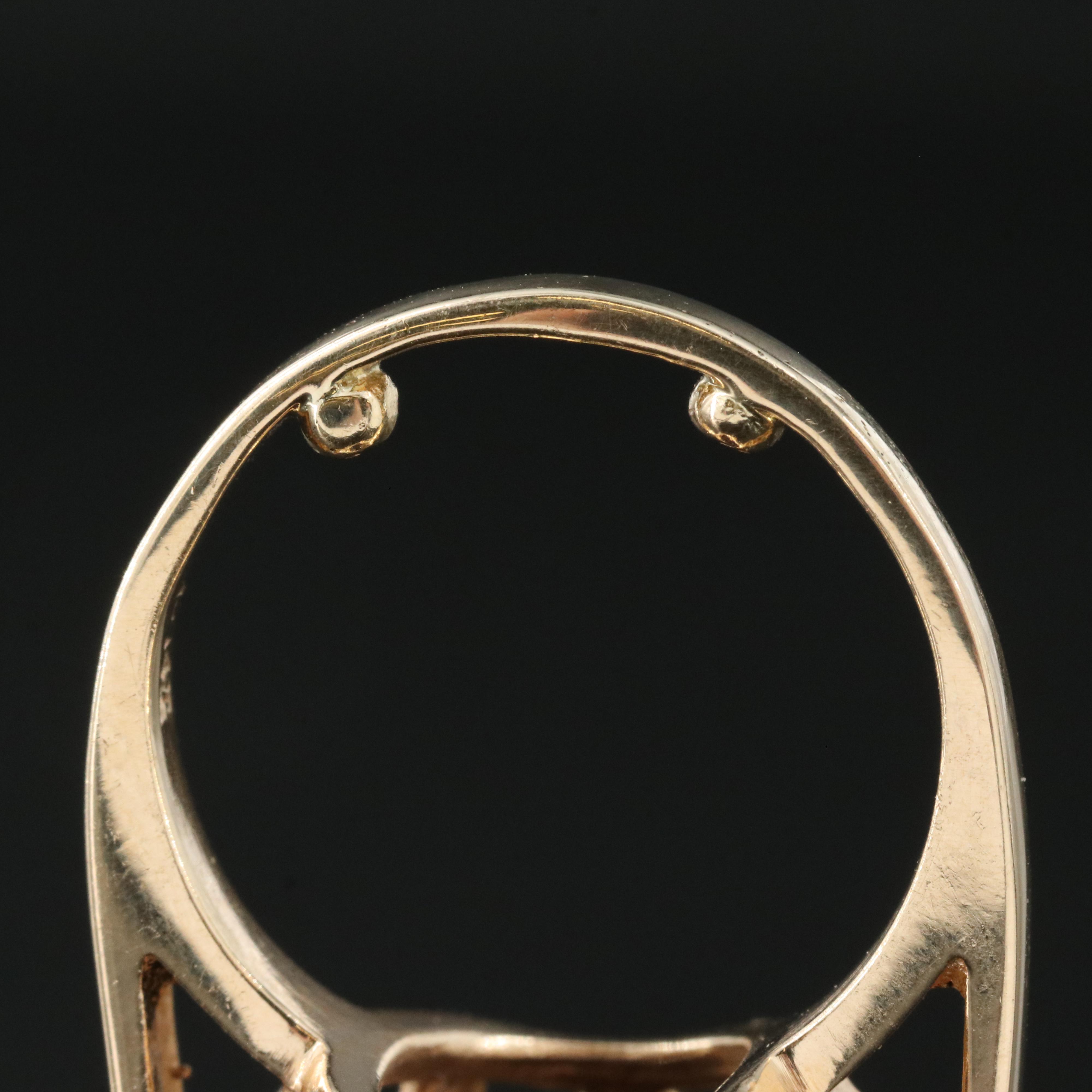 14K 23.92 CT Amethyst and Diamond Ring