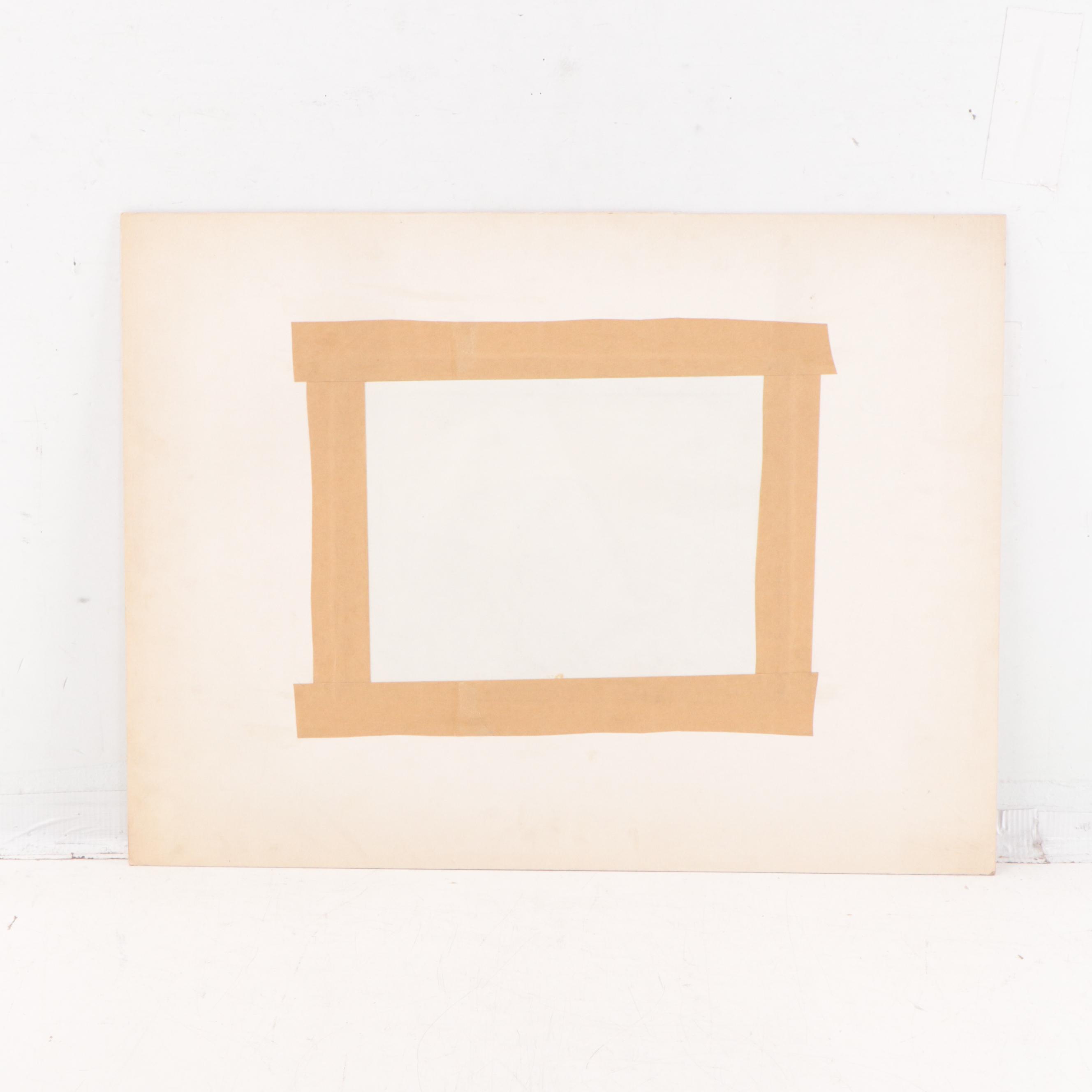 Dan Burne Jones Landscape Watercolor Painting "Hermit's Peak, New Mexico," 1944