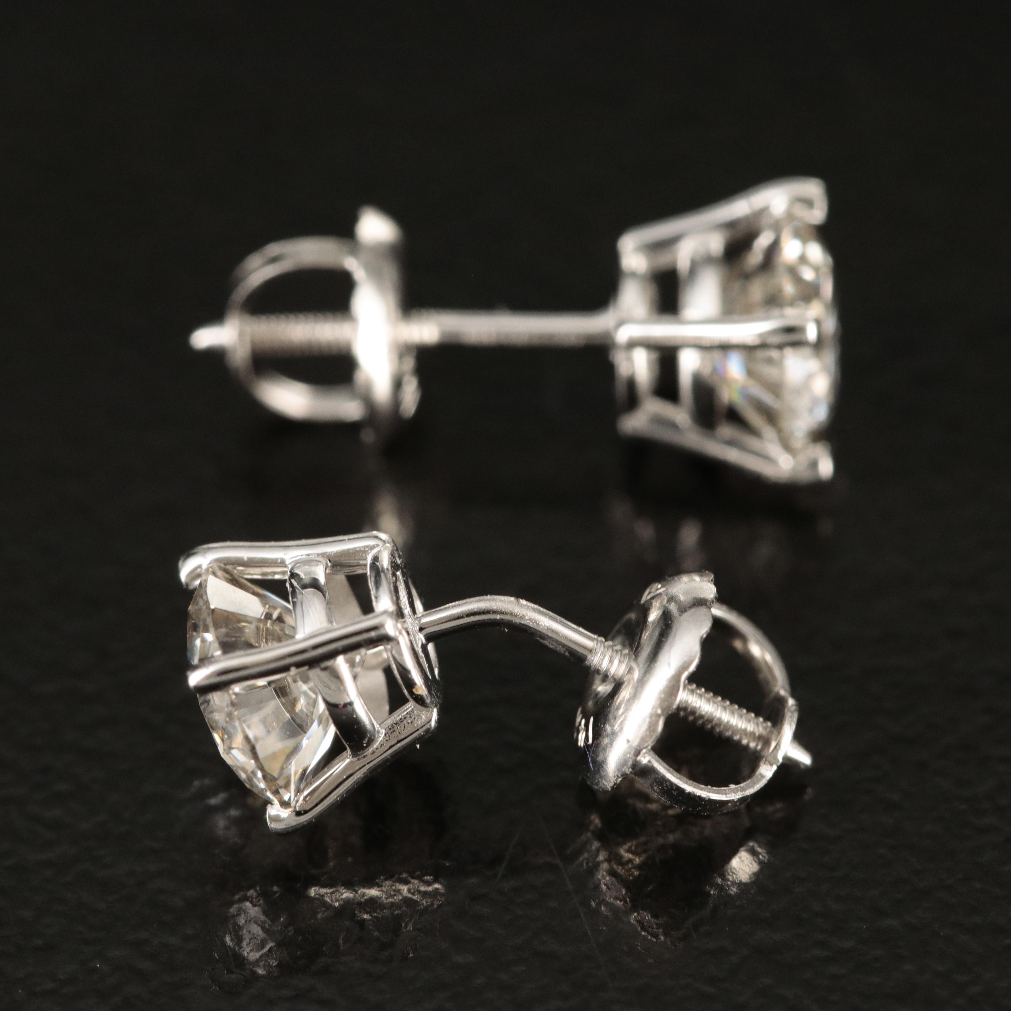 14K 1.34 CTW Lab Grown Diamond Stud Earrings