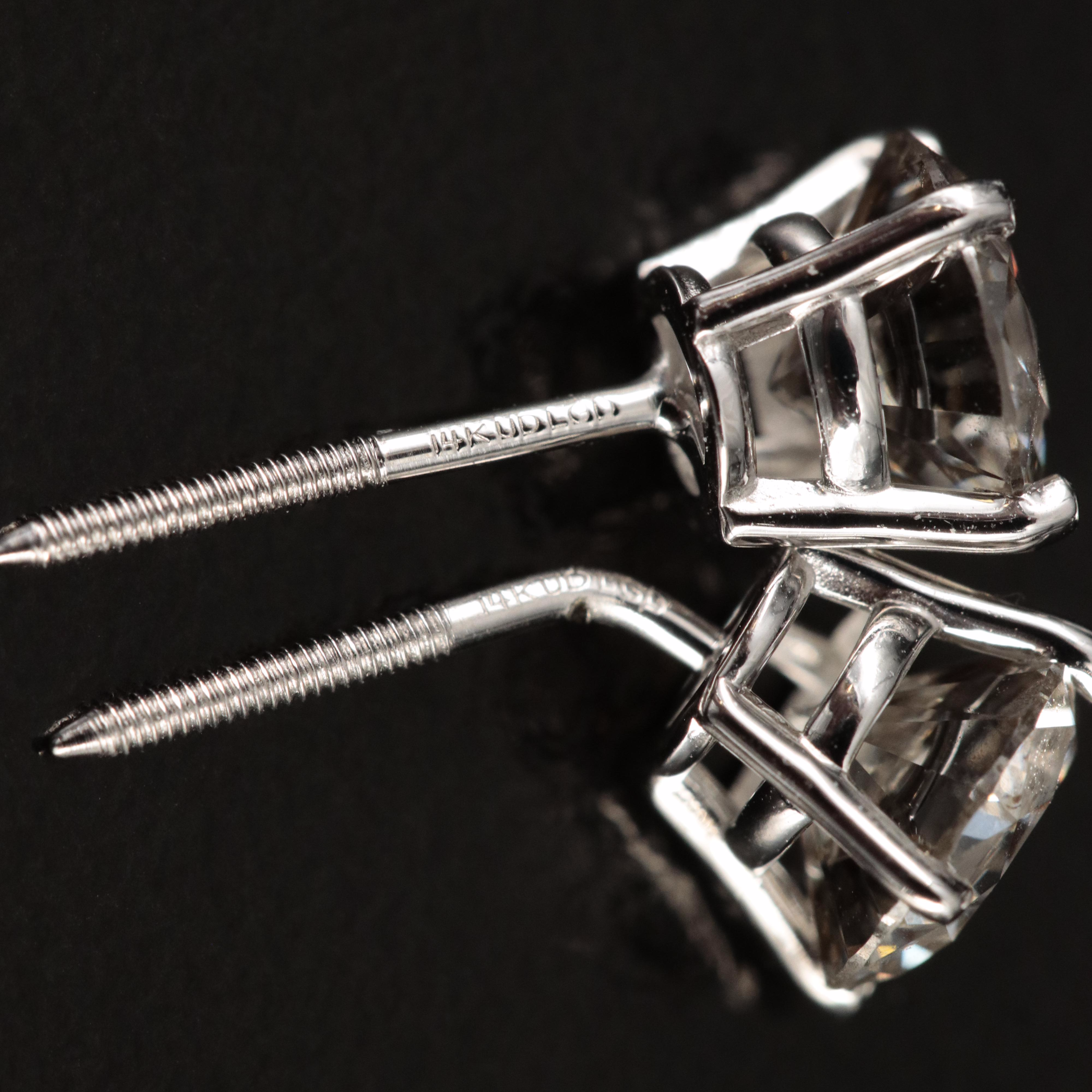 14K 1.34 CTW Lab Grown Diamond Stud Earrings