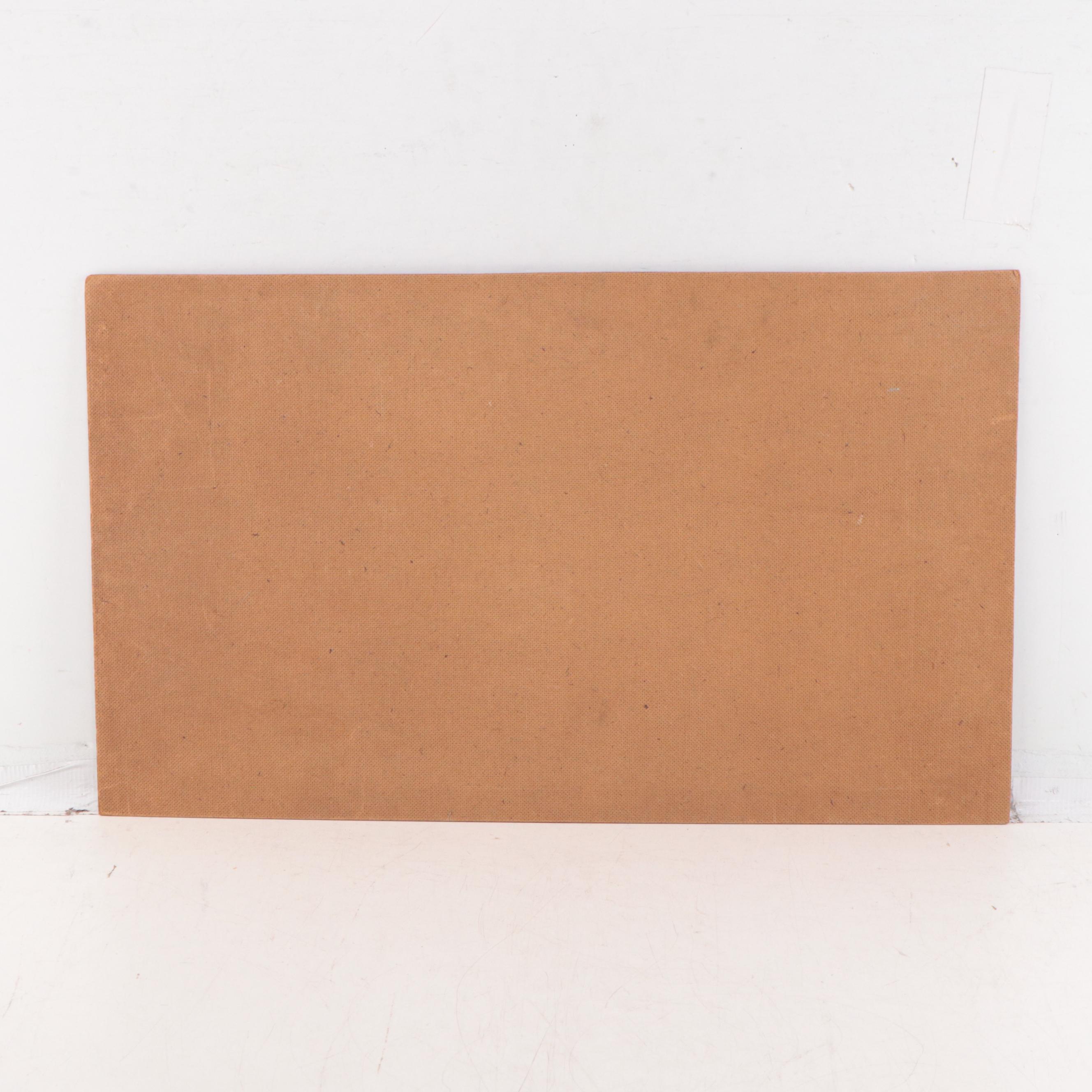 Dan Burne Jones Watercolor Painting of Figures on Boat